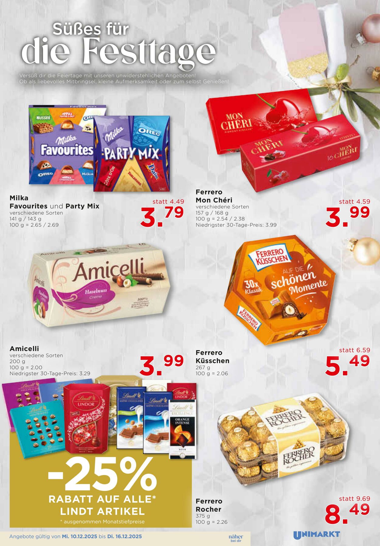 Prospekt Unimarkt 10.12.2025 - 16.12.2025