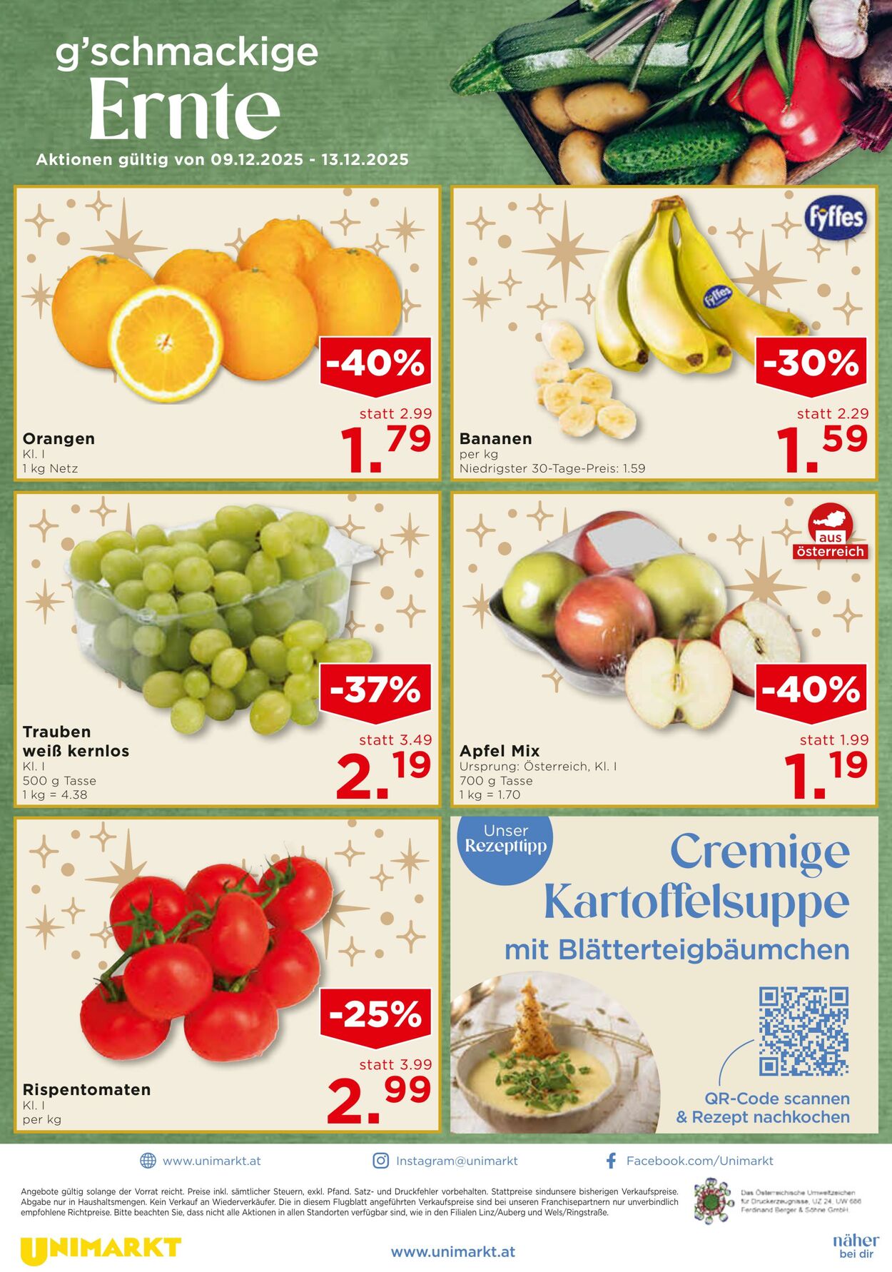 Prospekt Unimarkt 10.12.2025 - 16.12.2025