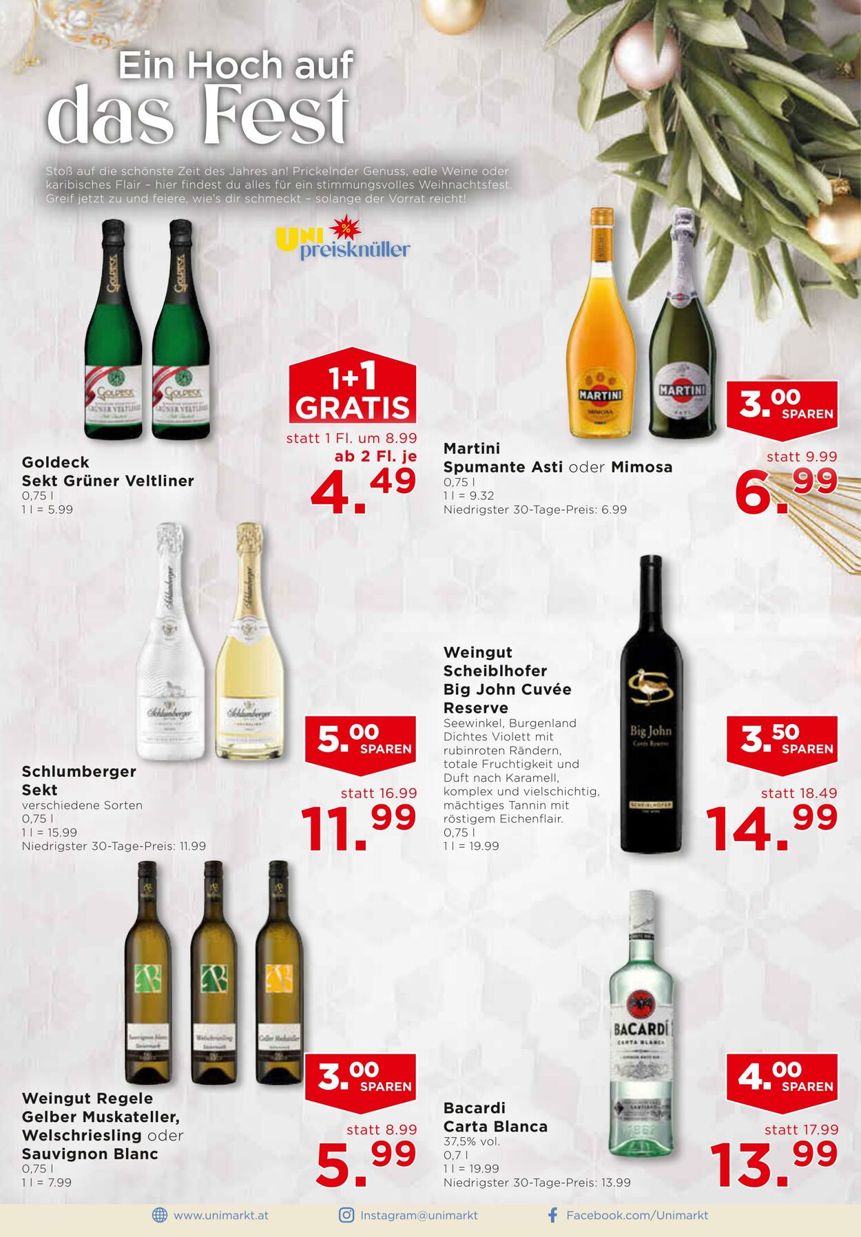 Prospekt Unimarkt 10.12.2025 - 16.12.2025
