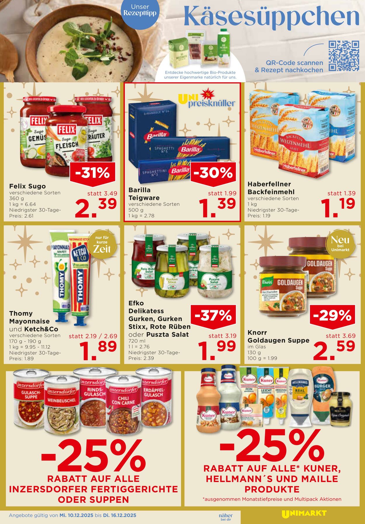 Prospekt Unimarkt 10.12.2025 - 16.12.2025