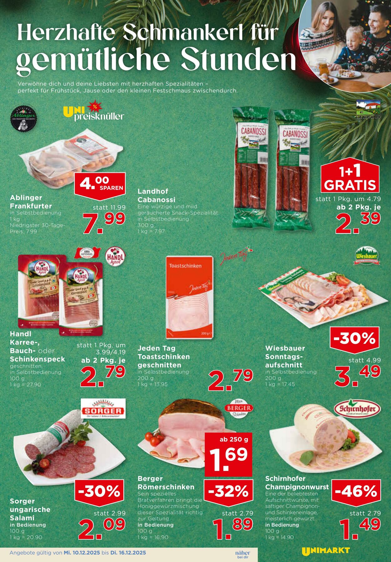 Prospekt Unimarkt 10.12.2025 - 16.12.2025