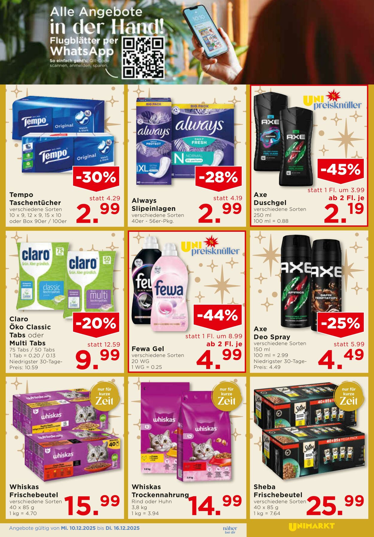 Prospekt Unimarkt 10.12.2025 - 16.12.2025