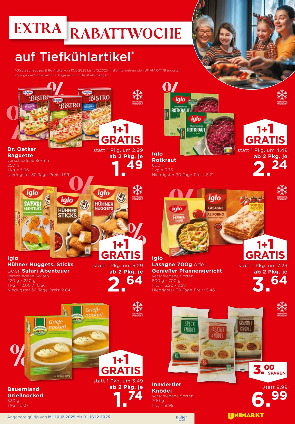 Prospekt Unimarkt 10.12.2025 - 16.12.2025