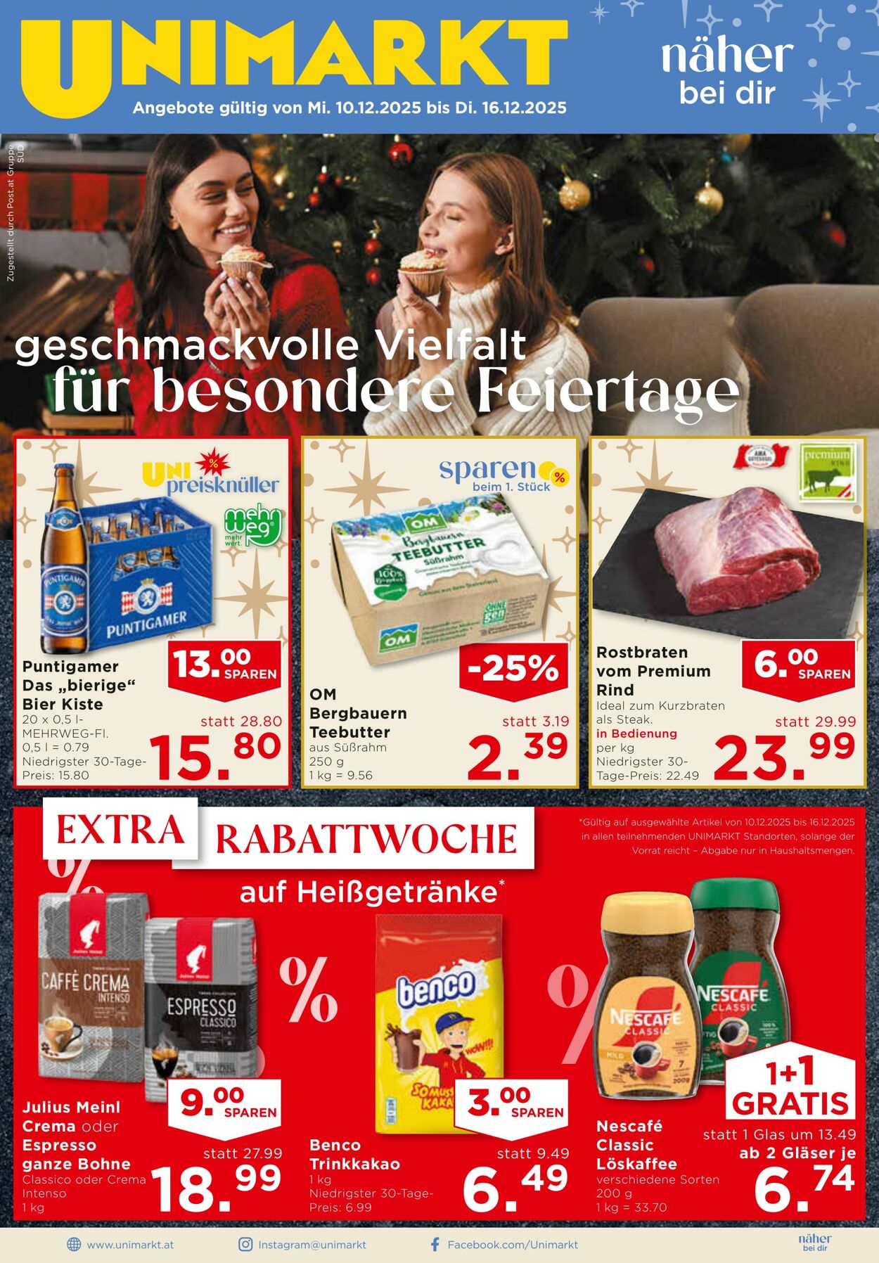 Prospekt Unimarkt 10.12.2025 - 16.12.2025