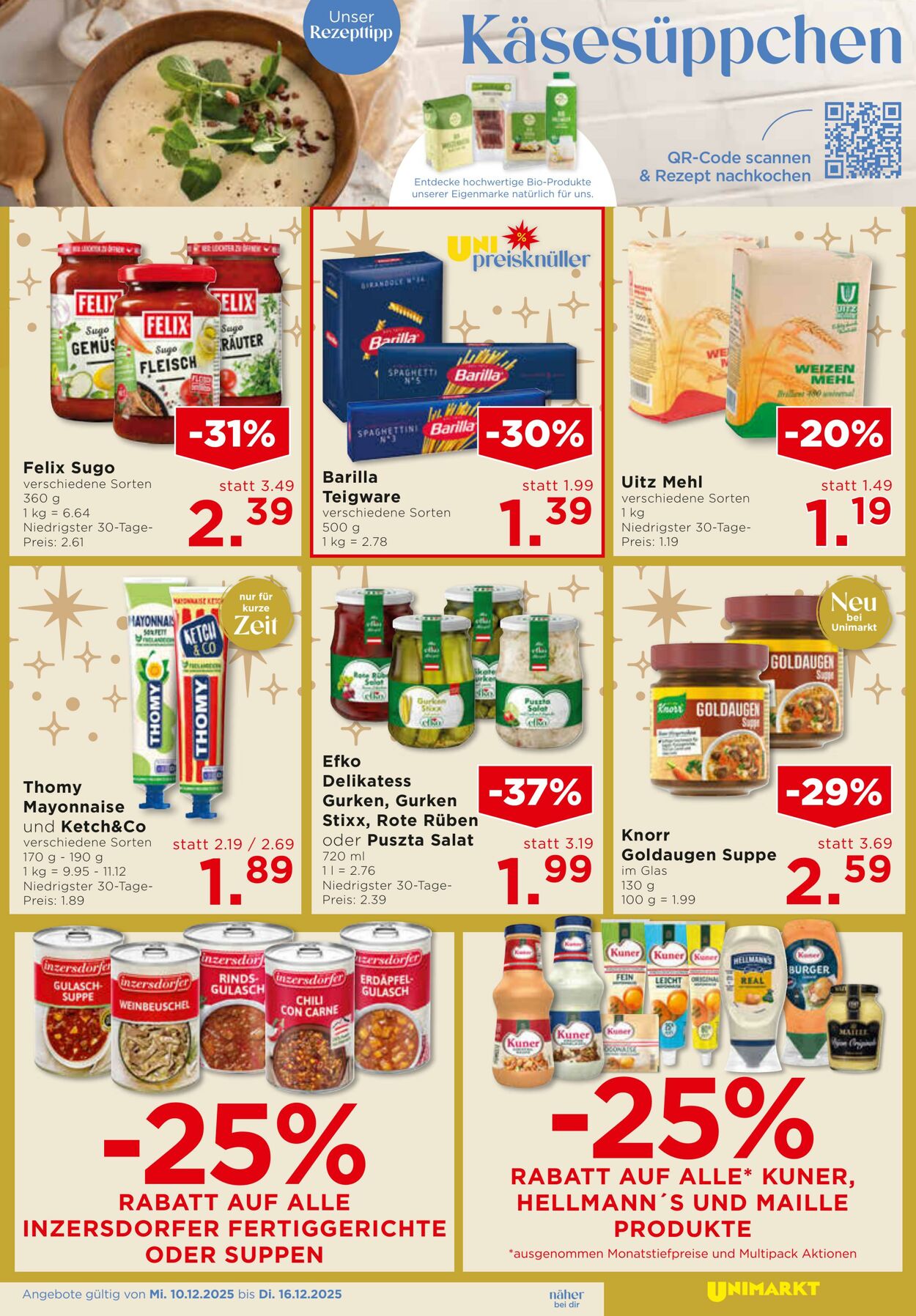 Prospekt Unimarkt 10.12.2025 - 16.12.2025