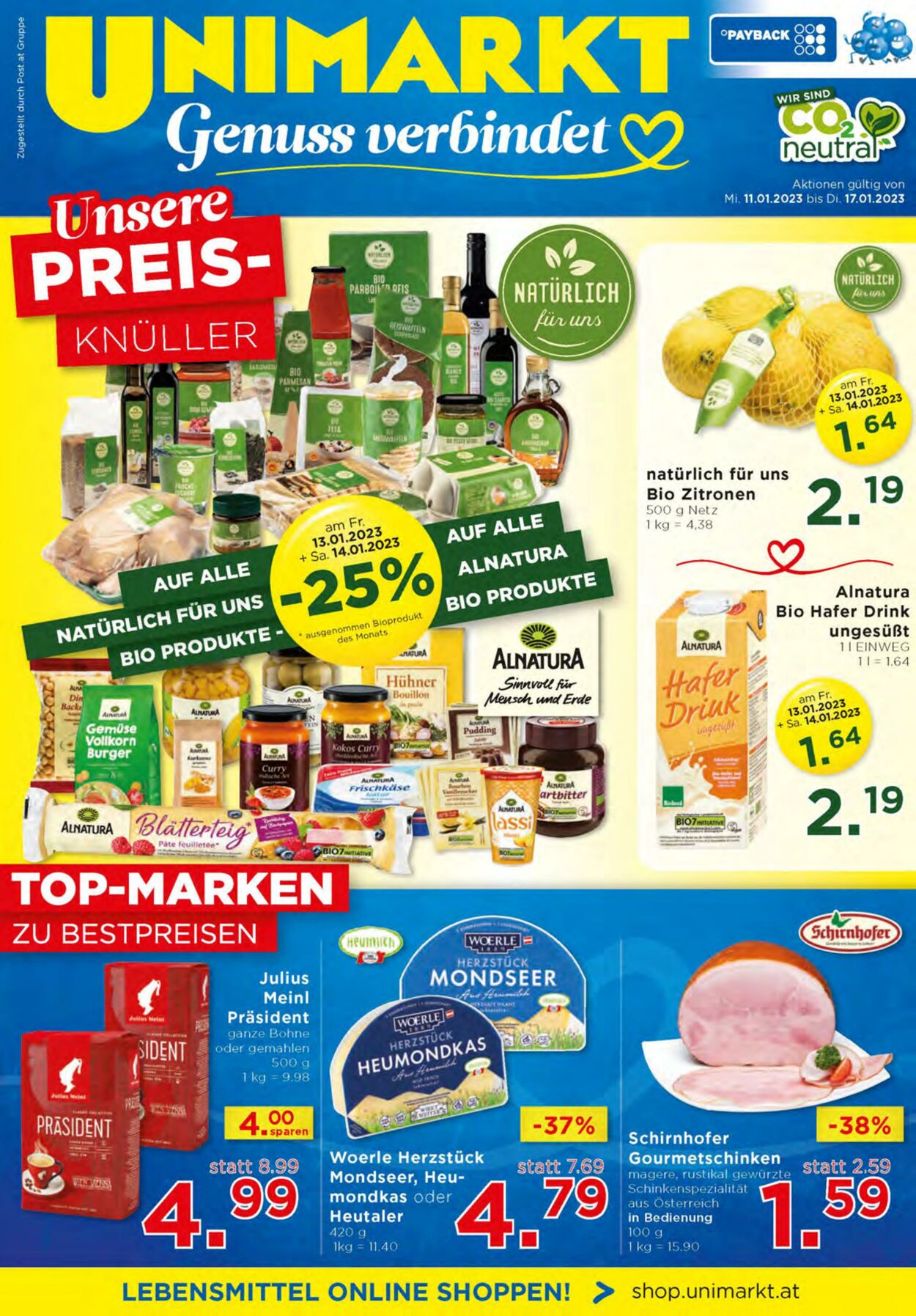 Prospekt Unimarkt 11.01.2023 - 17.01.2023