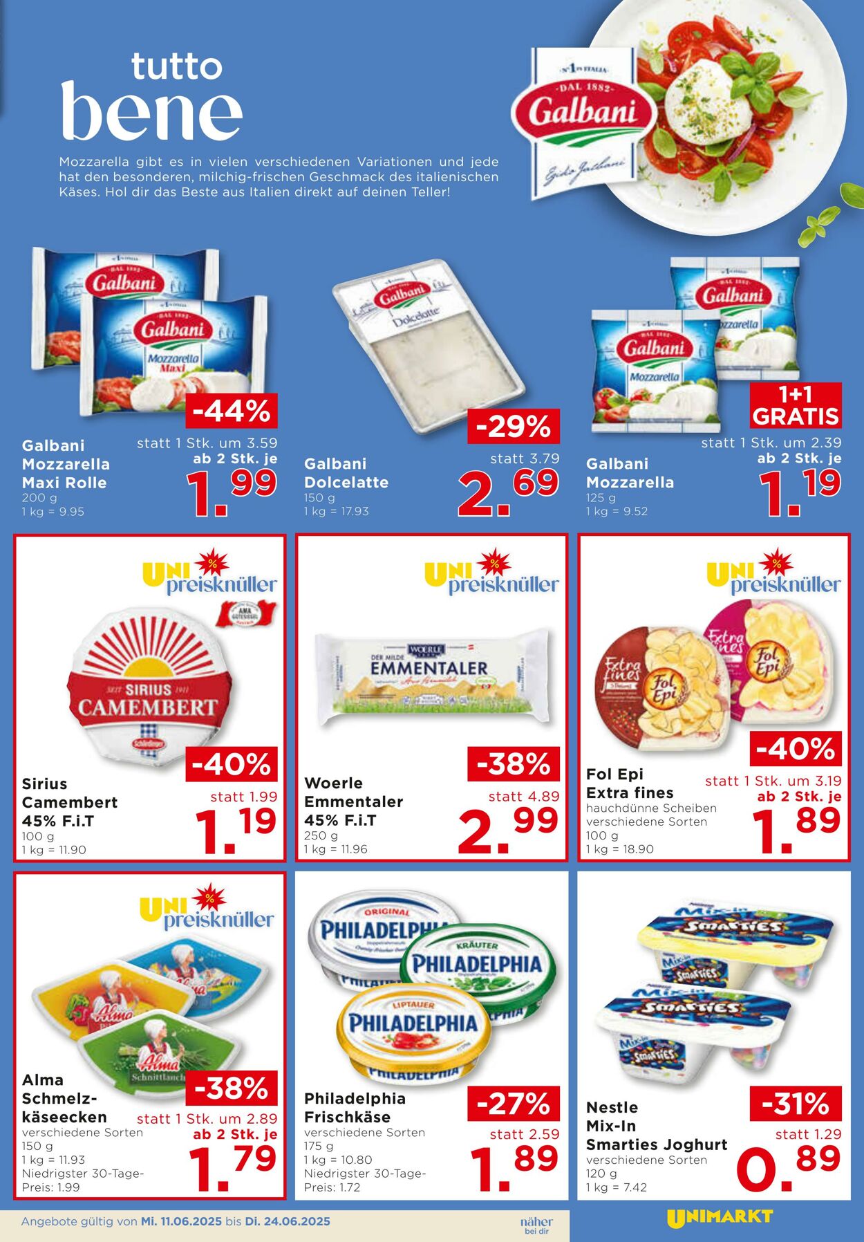 Prospekt Unimarkt 11.06.2025 - 24.06.2025
