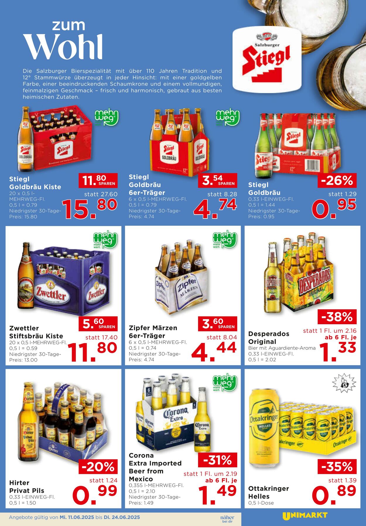 Prospekt Unimarkt 11.06.2025 - 24.06.2025