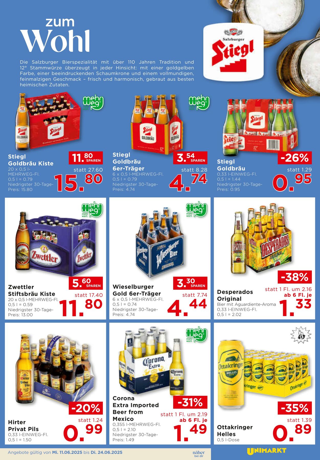 Prospekt Unimarkt 11.06.2025 - 24.06.2025