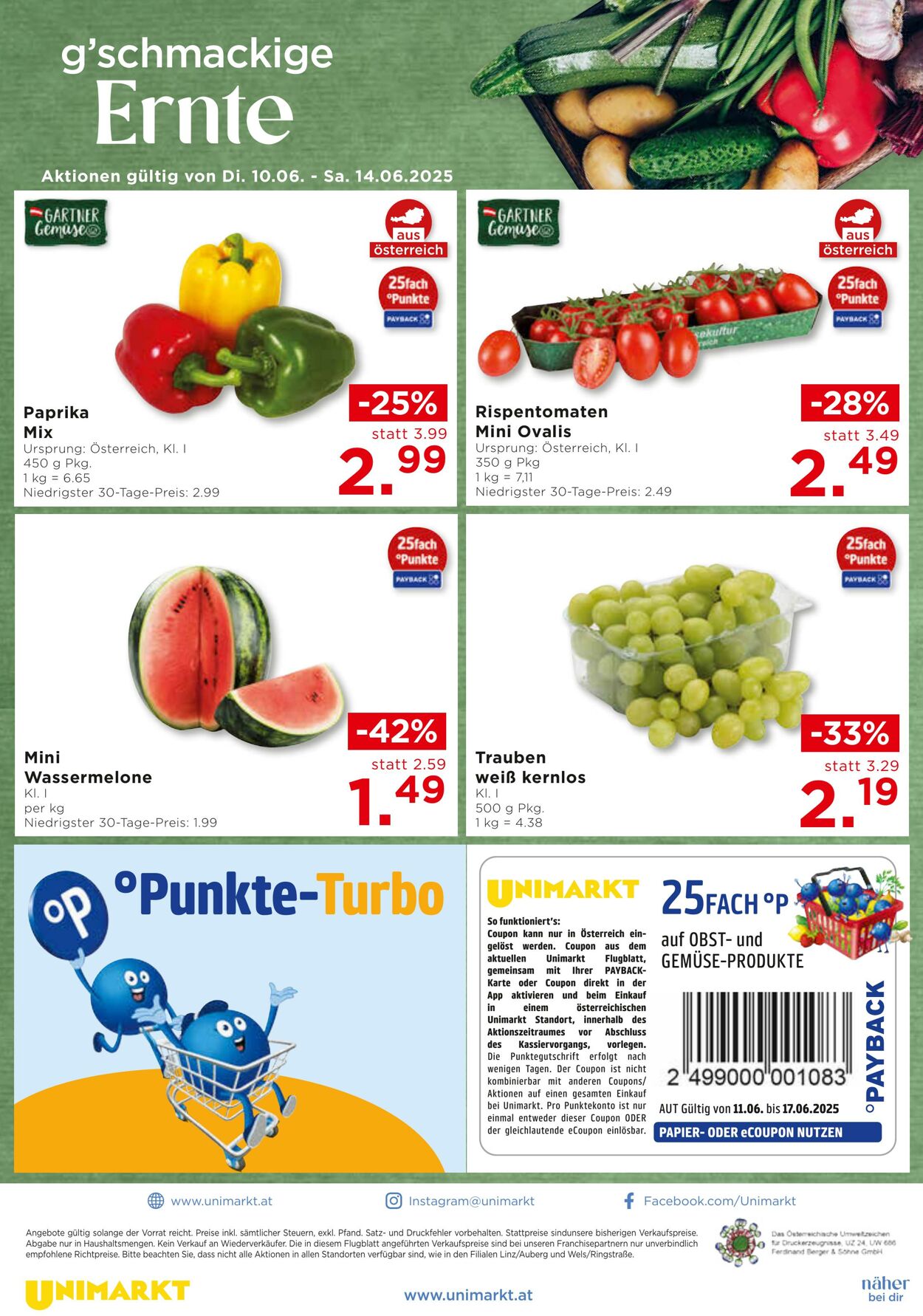 Prospekt Unimarkt 11.06.2025 - 24.06.2025