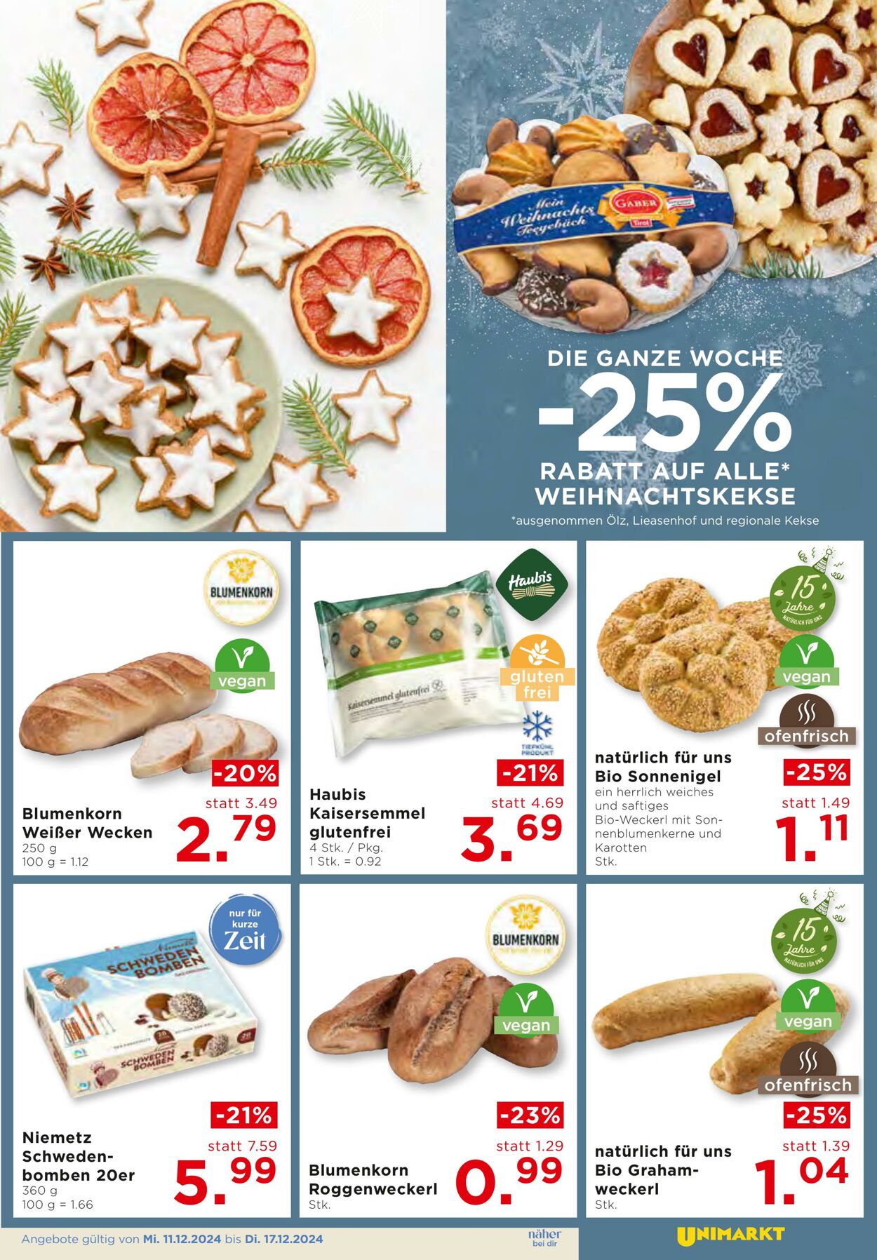 Prospekt Unimarkt 11.12.2024 - 17.12.2024