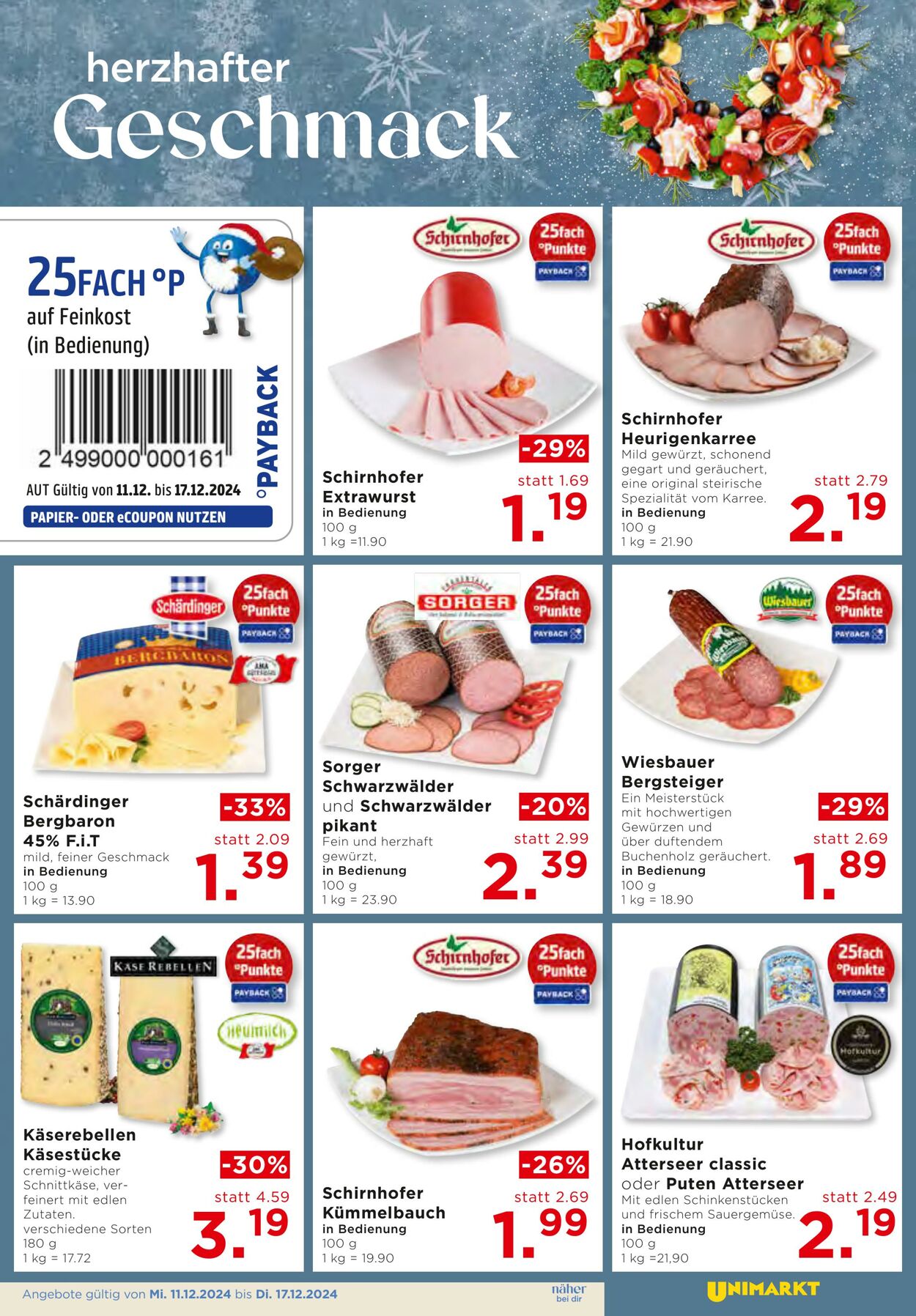 Prospekt Unimarkt 11.12.2024 - 17.12.2024