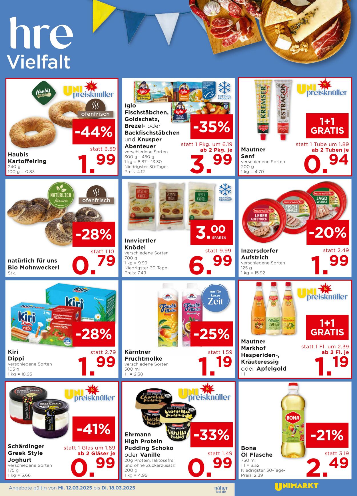 Prospekt Unimarkt 12.03.2025 - 18.03.2025