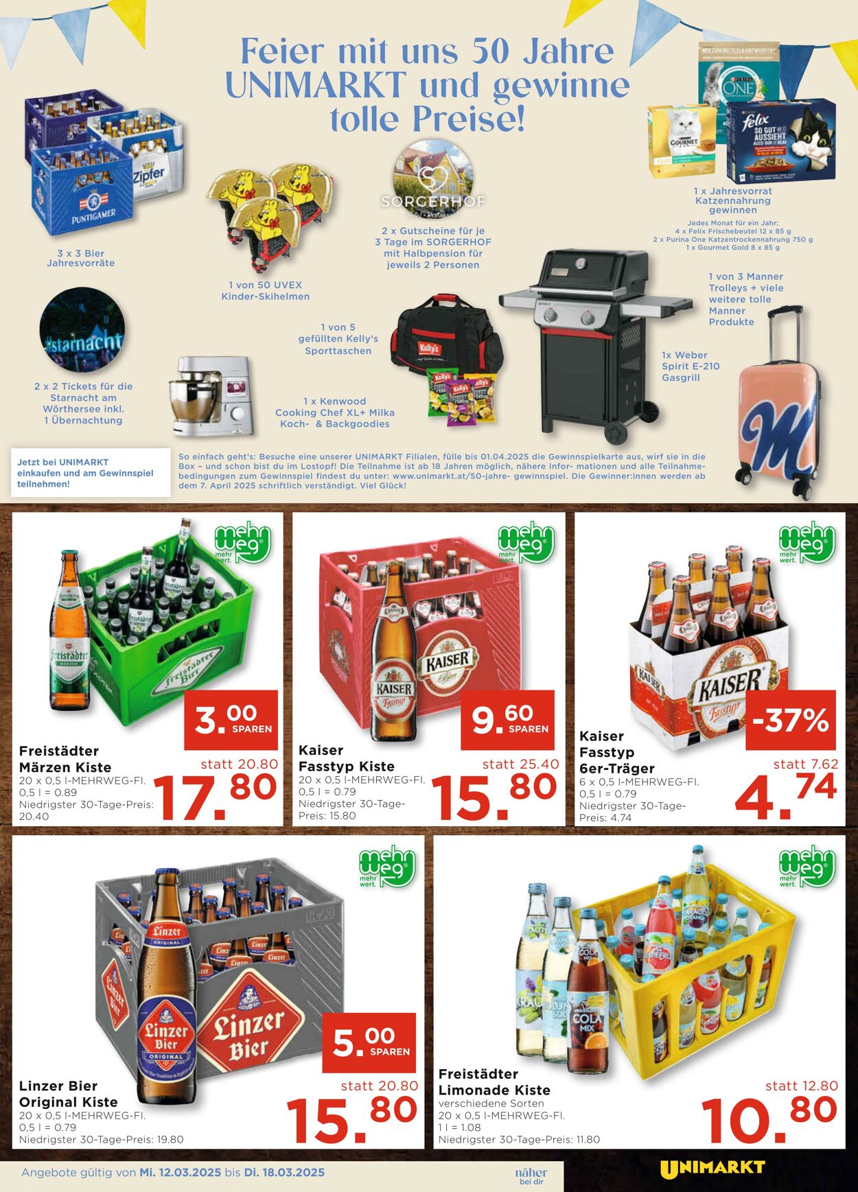 Prospekt Unimarkt 12.03.2025 - 18.03.2025