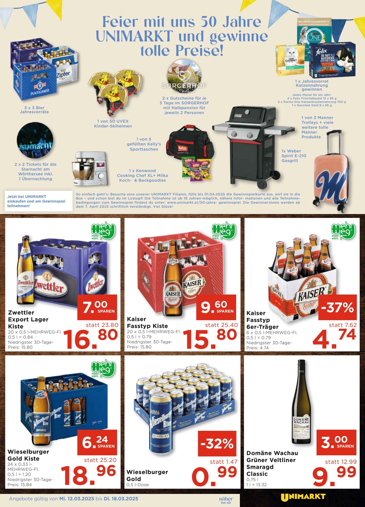 Prospekt Unimarkt 12.03.2025 - 18.03.2025