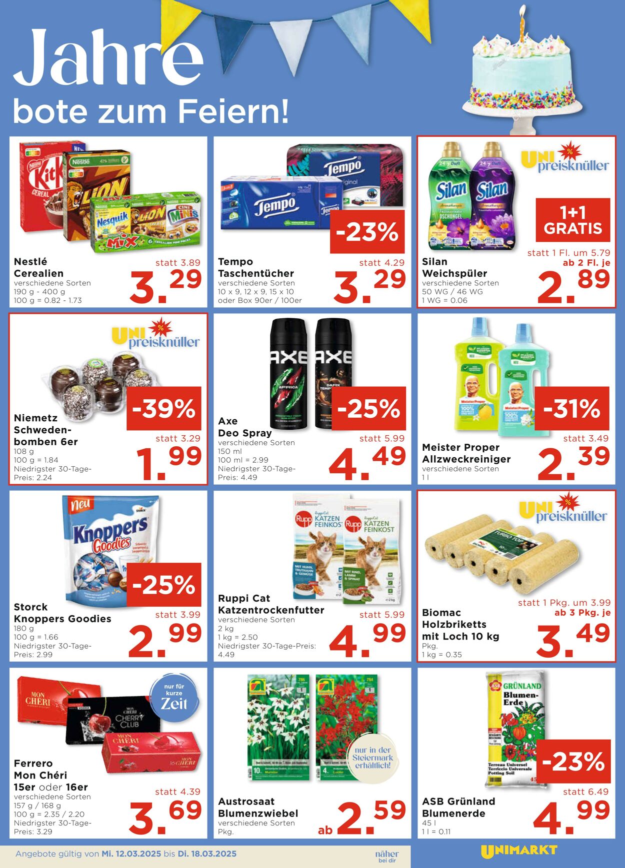 Prospekt Unimarkt 12.03.2025 - 18.03.2025