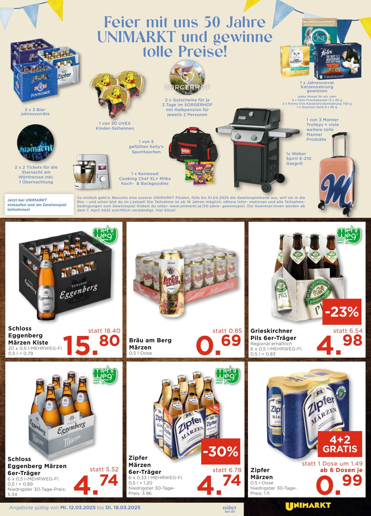 Prospekt Unimarkt 12.03.2025 - 18.03.2025