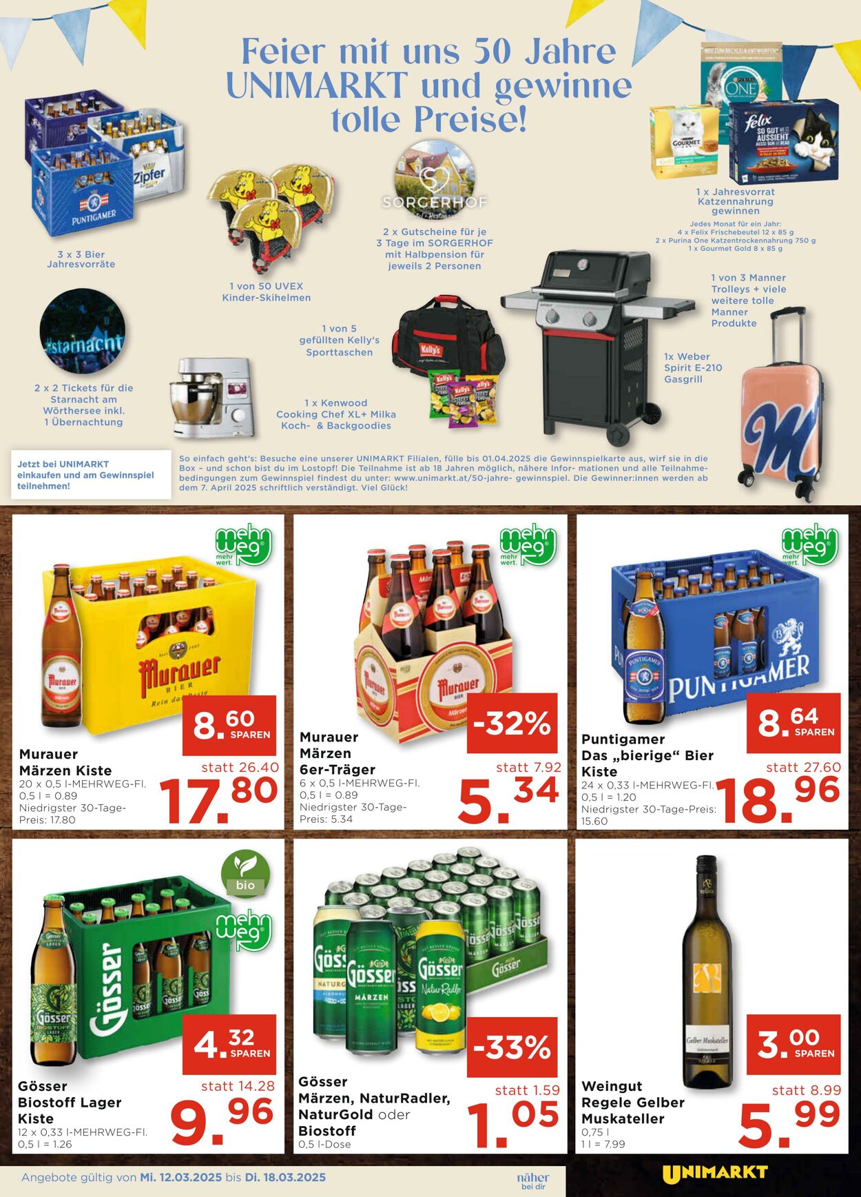 Prospekt Unimarkt 12.03.2025 - 18.03.2025