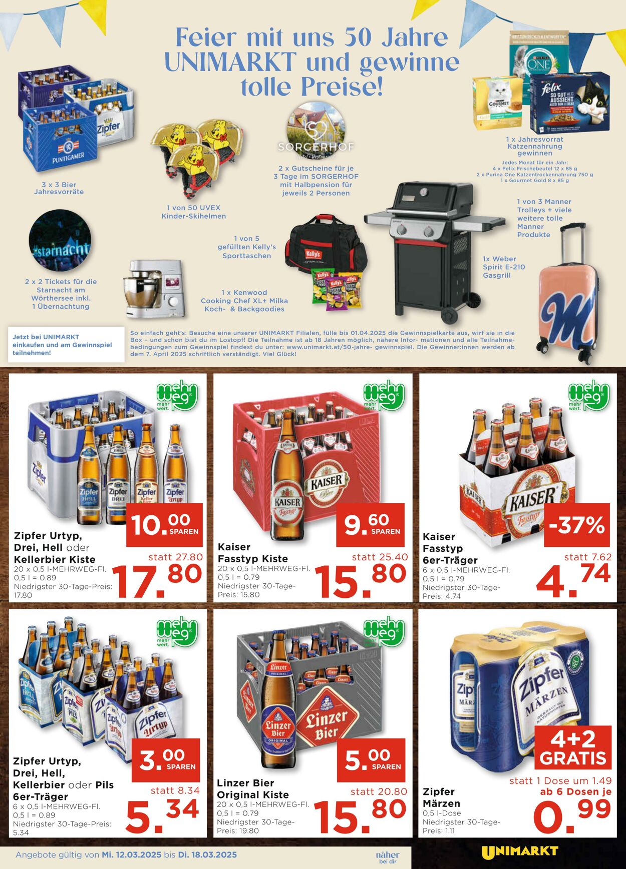 Prospekt Unimarkt 12.03.2025 - 18.03.2025