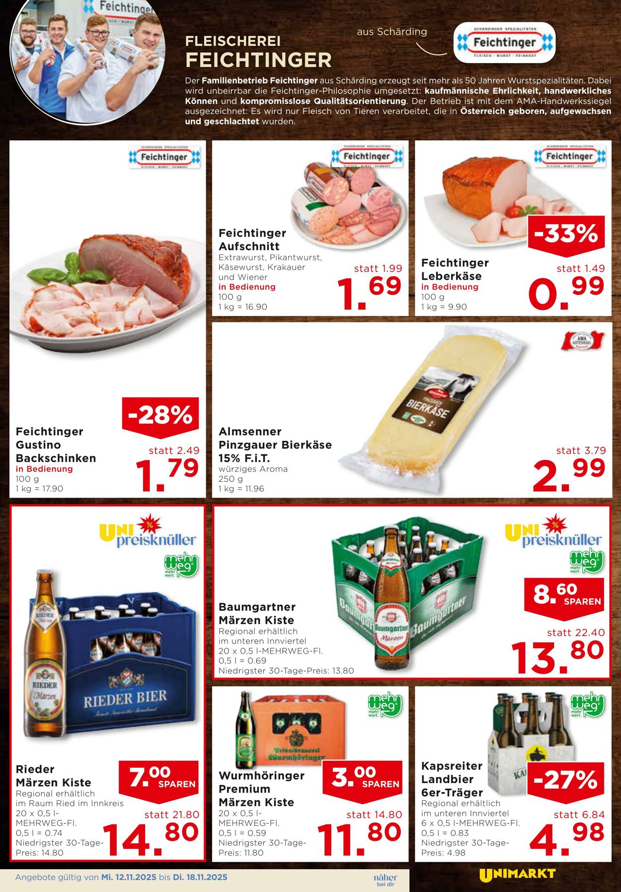 Prospekt Unimarkt 12.11.2025 - 18.11.2025