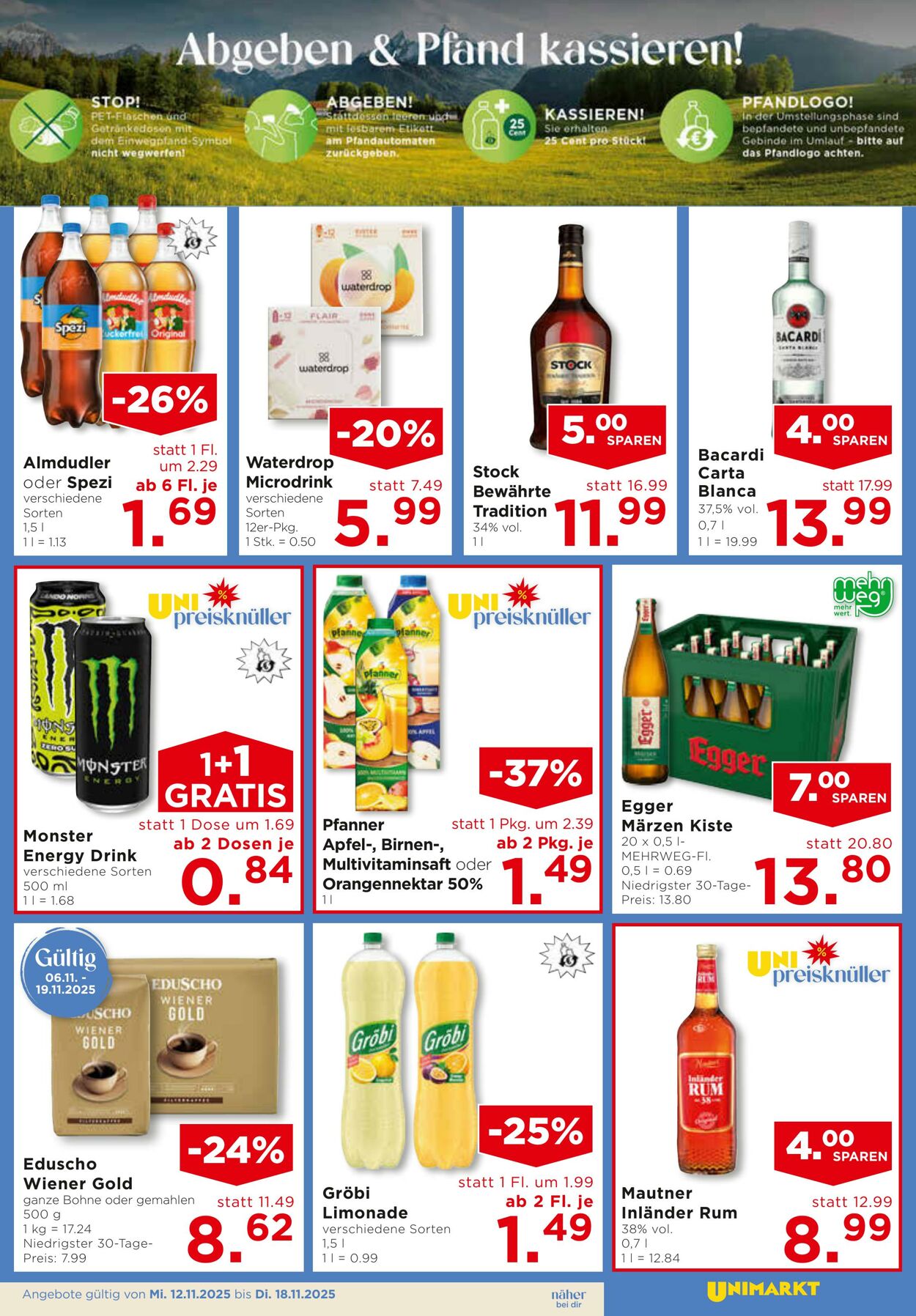 Prospekt Unimarkt 12.11.2025 - 18.11.2025