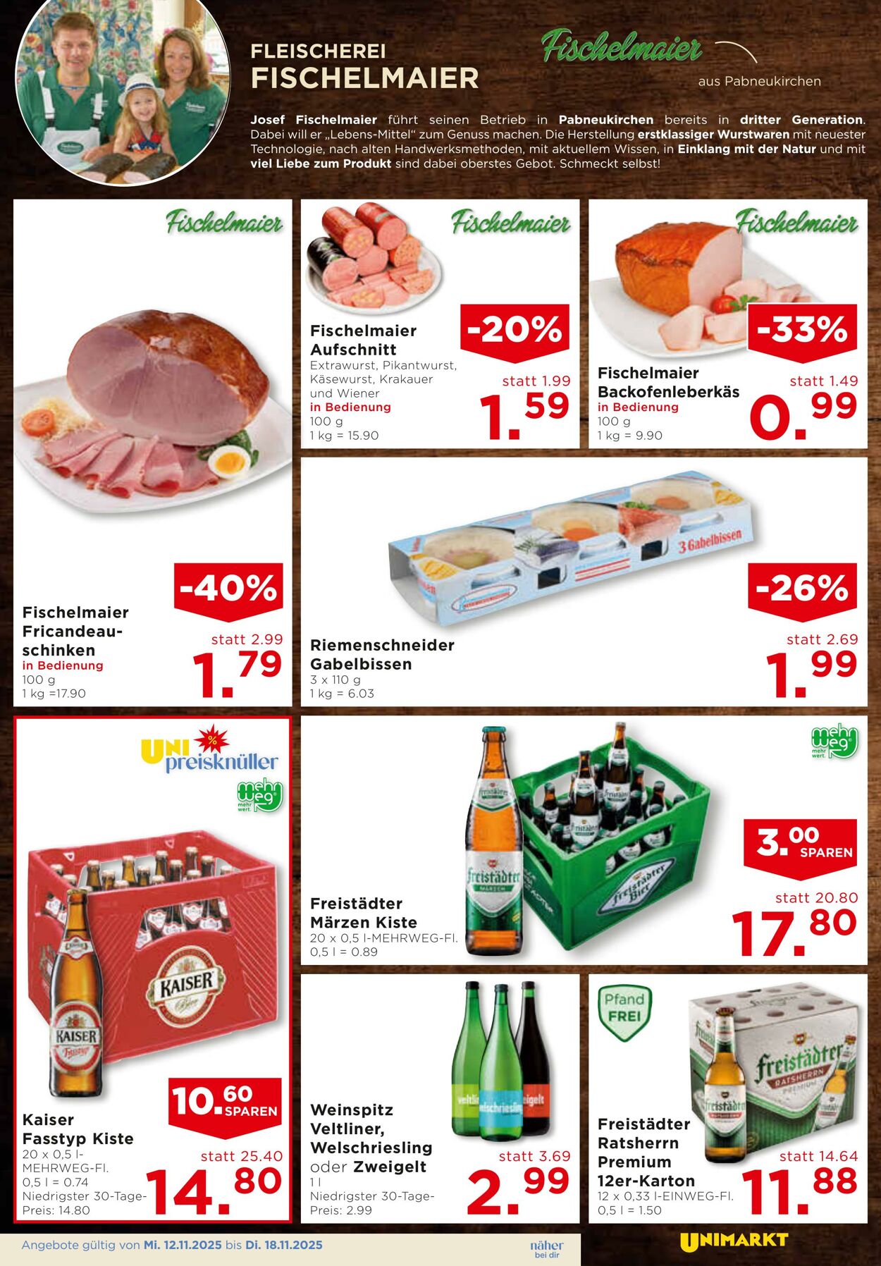 Prospekt Unimarkt 12.11.2025 - 18.11.2025