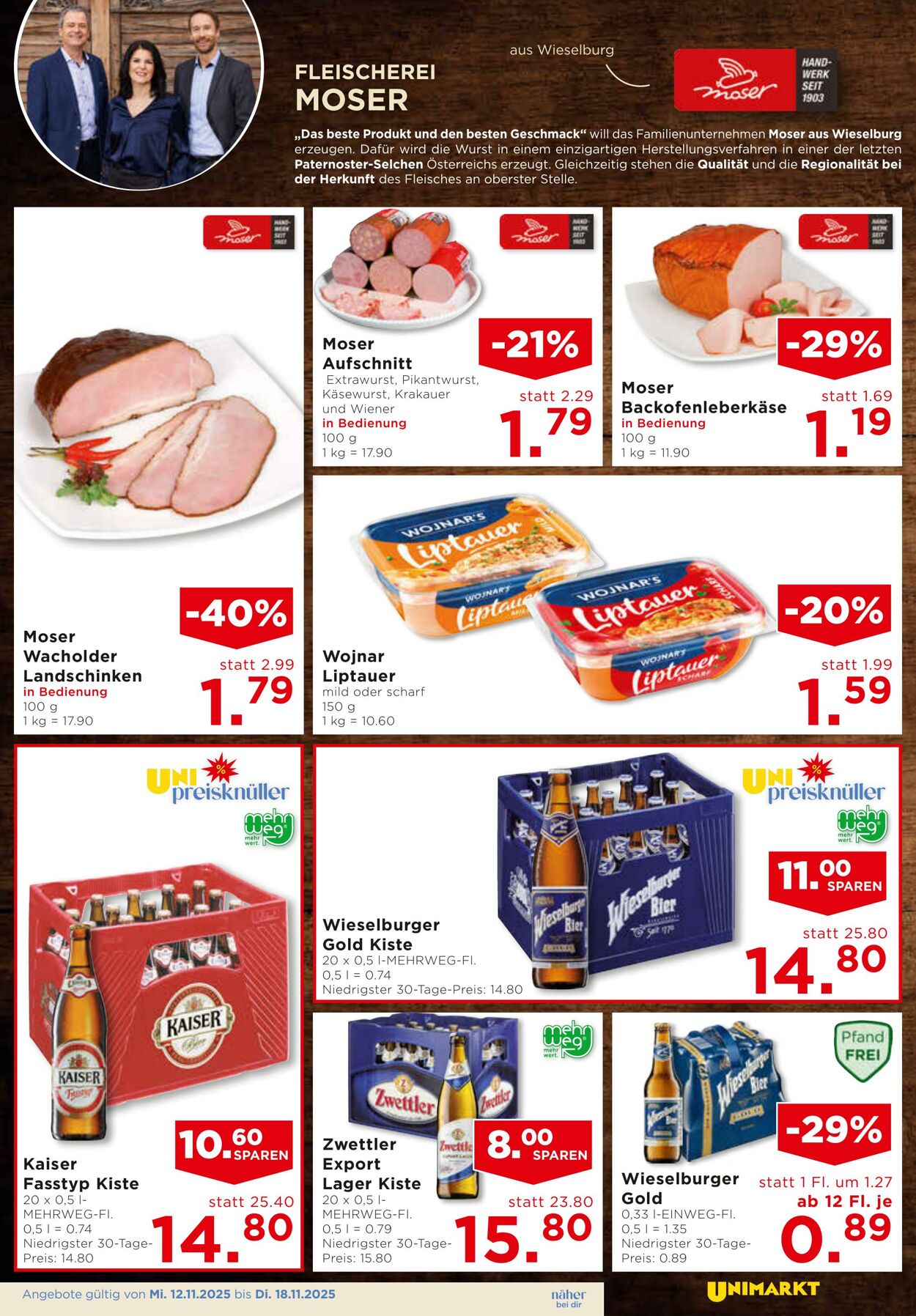 Prospekt Unimarkt 12.11.2025 - 18.11.2025