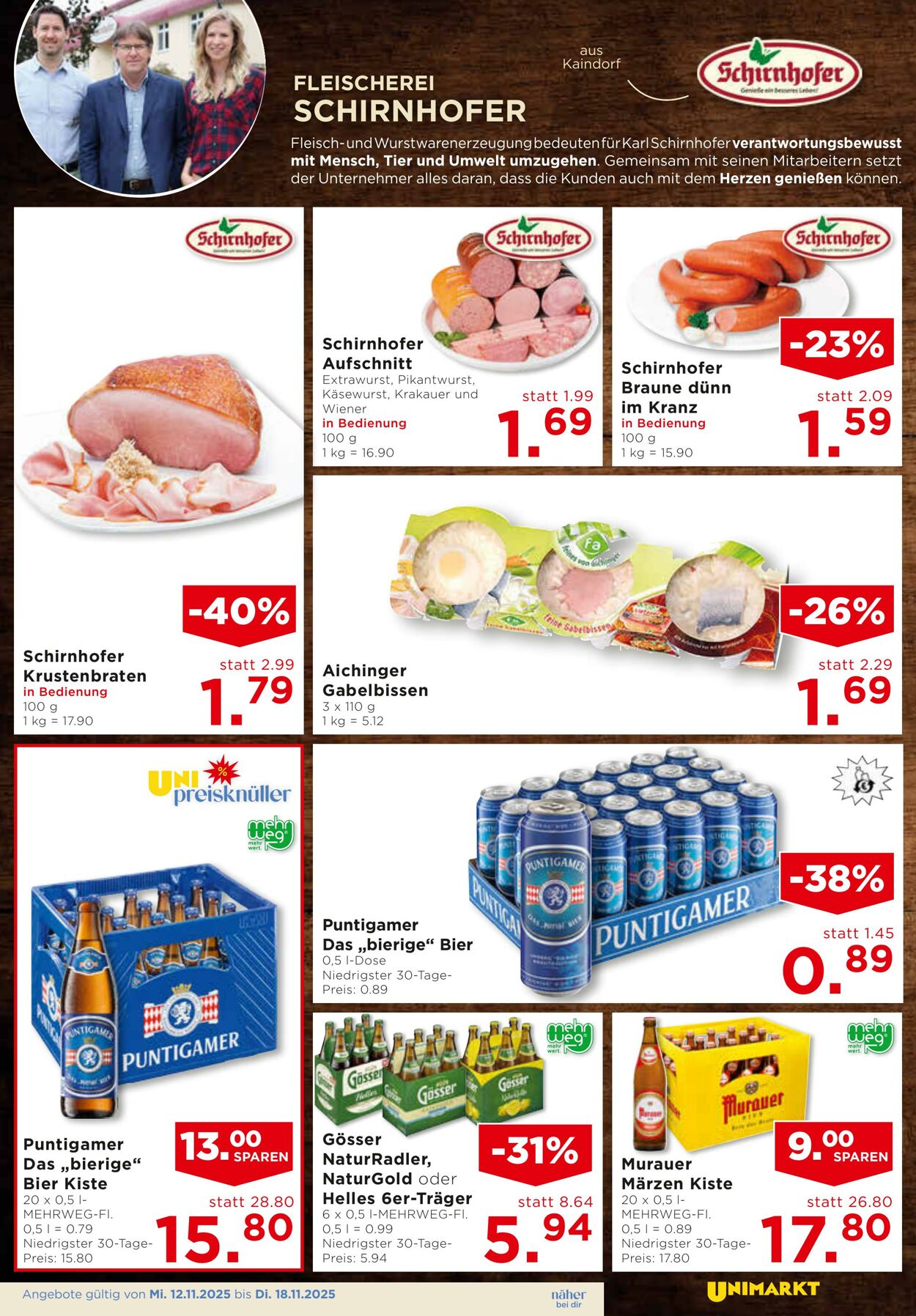 Prospekt Unimarkt 12.11.2025 - 18.11.2025