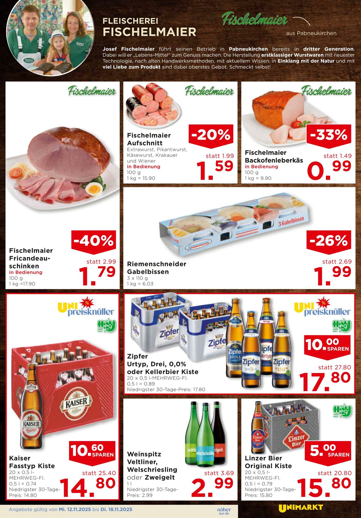 Prospekt Unimarkt 12.11.2025 - 18.11.2025