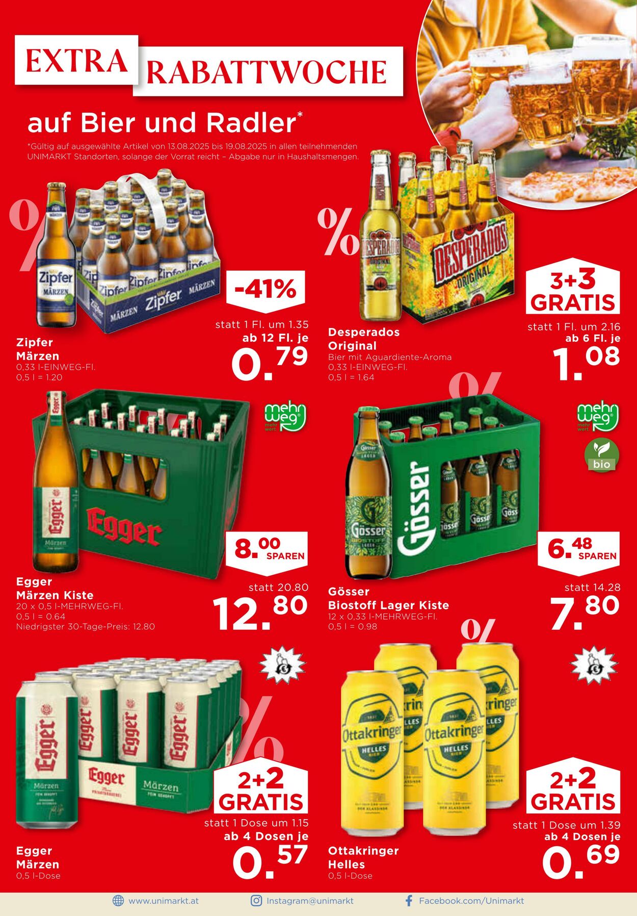Prospekt Unimarkt 13.08.2025 - 19.08.2025