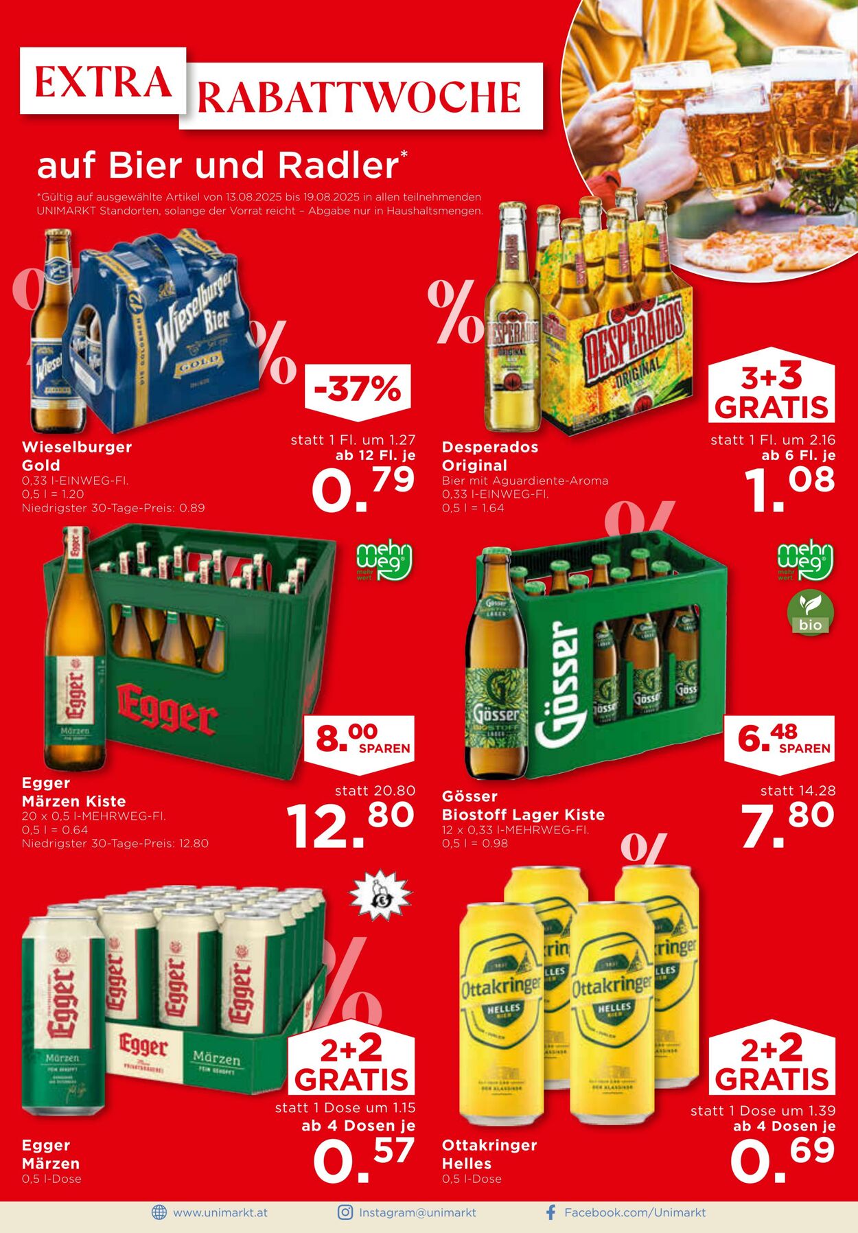 Prospekt Unimarkt 13.08.2025 - 19.08.2025