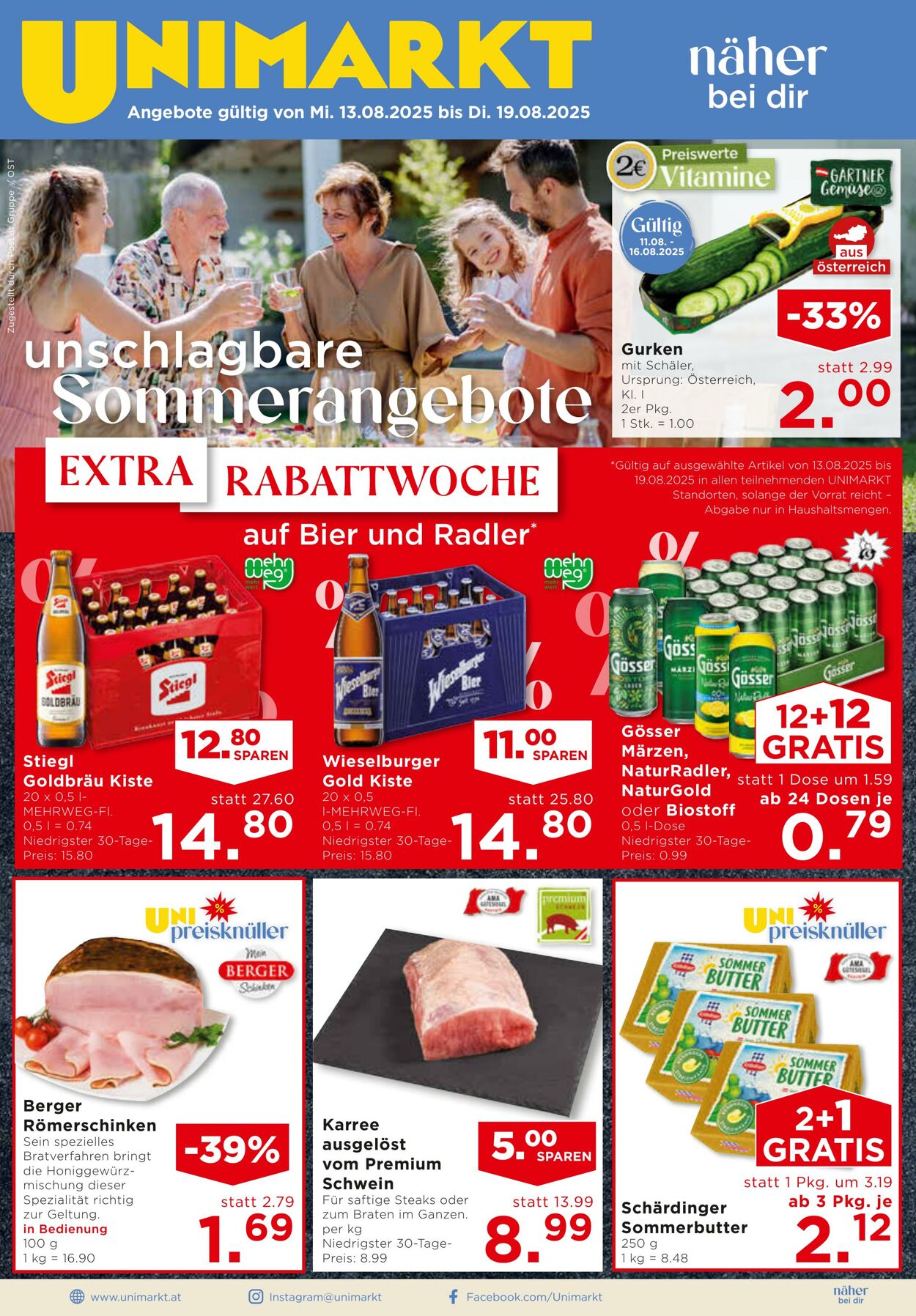Prospekt Unimarkt 13.08.2025 - 19.08.2025