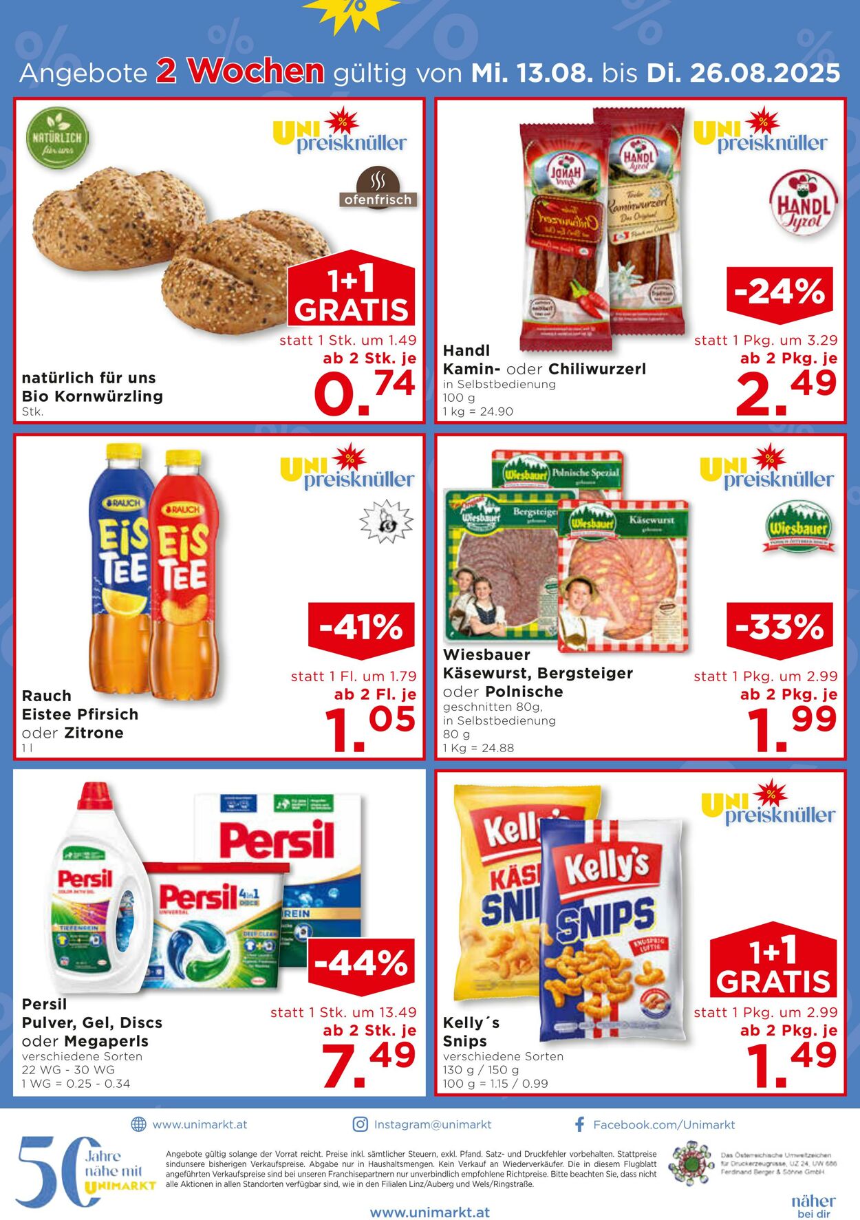 Prospekt Unimarkt 13.08.2025 - 19.08.2025