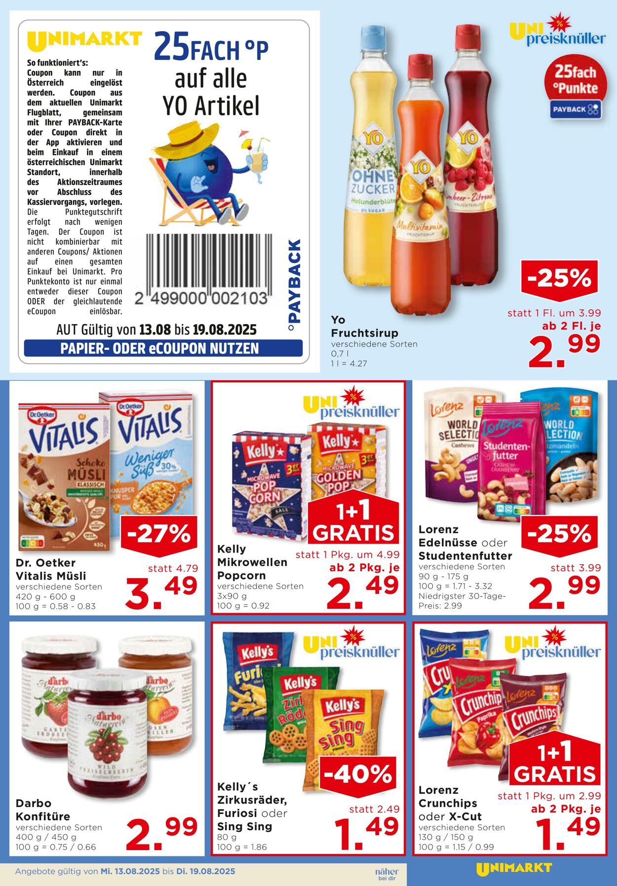 Prospekt Unimarkt 13.08.2025 - 19.08.2025