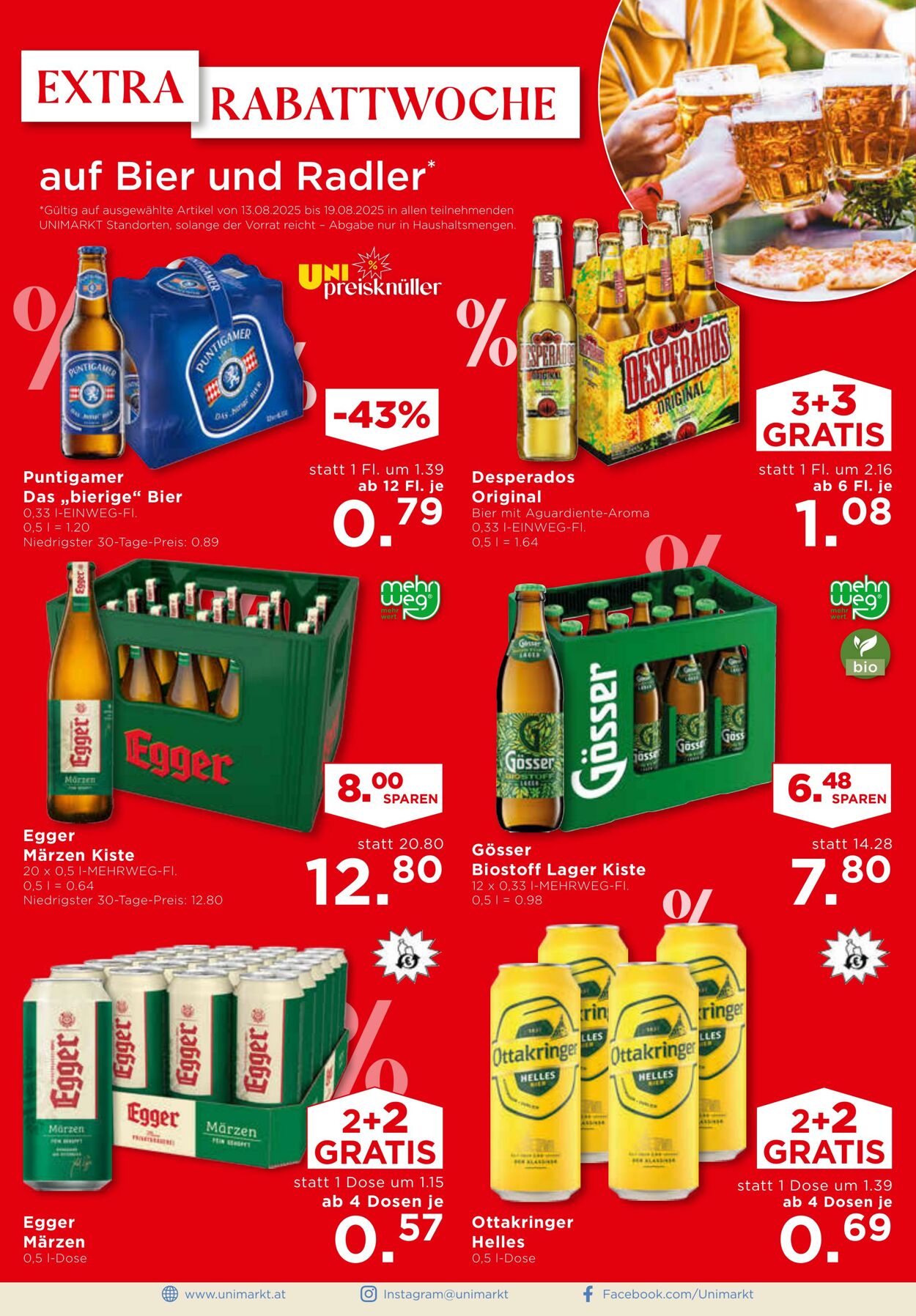 Prospekt Unimarkt 13.08.2025 - 19.08.2025