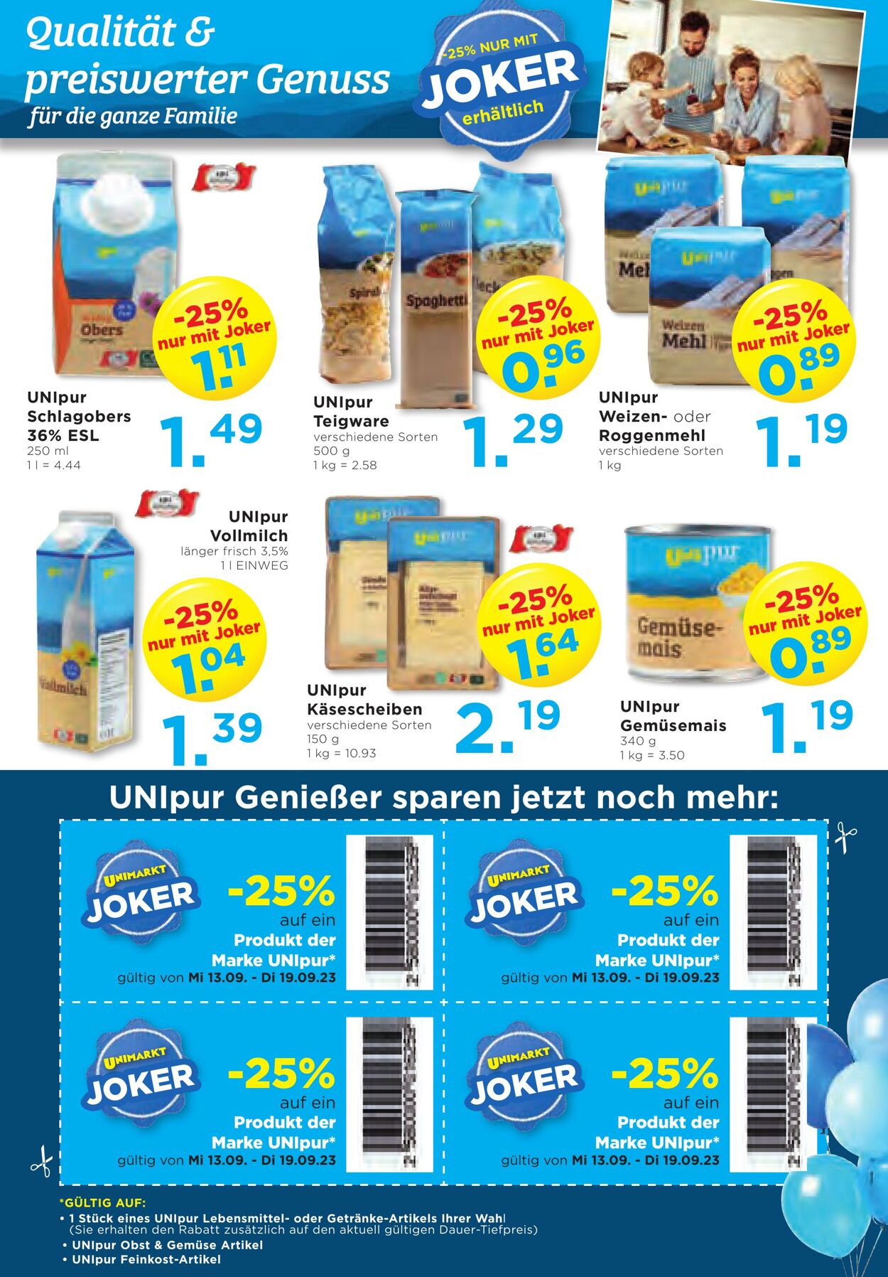 Prospekt Unimarkt 13.09.2023 - 19.09.2023