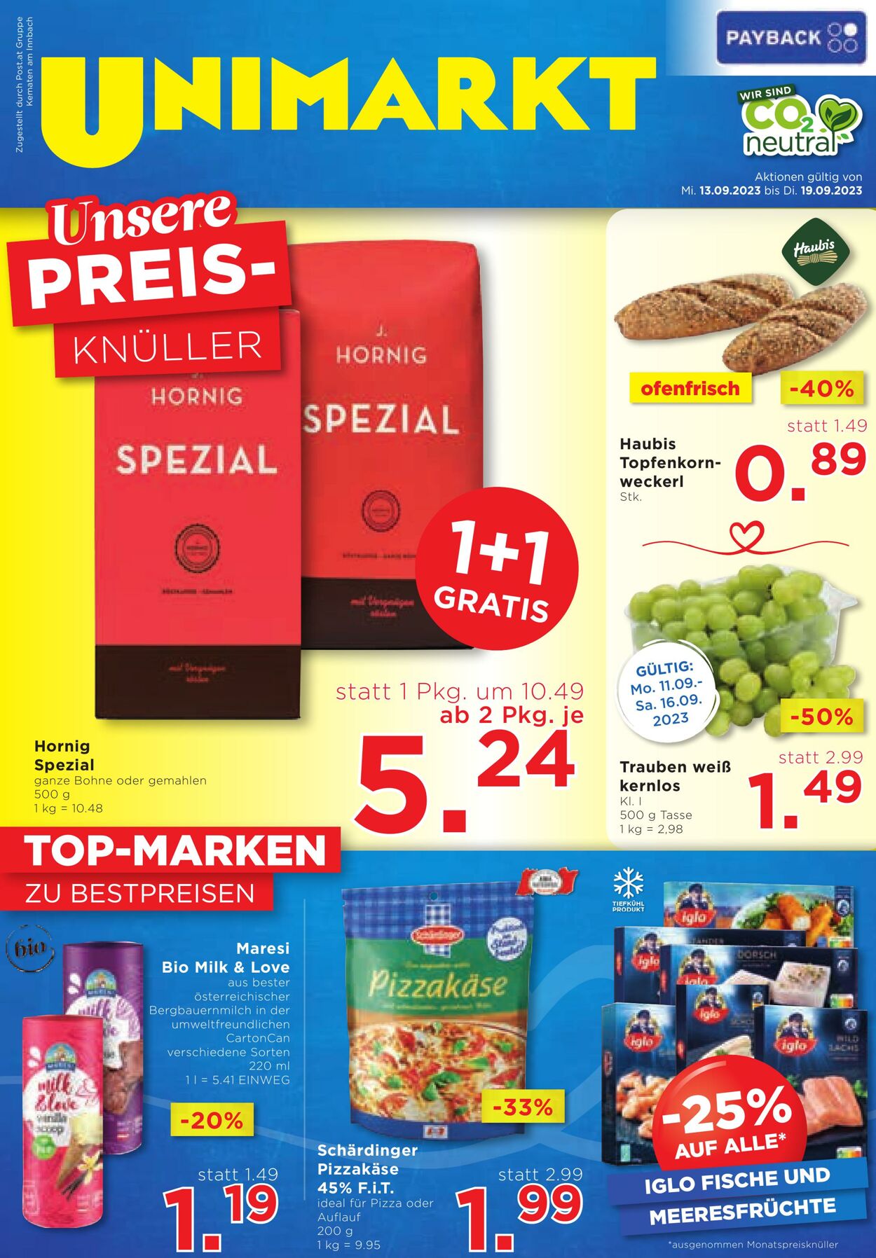 Prospekt Unimarkt 13.09.2023 - 19.09.2023