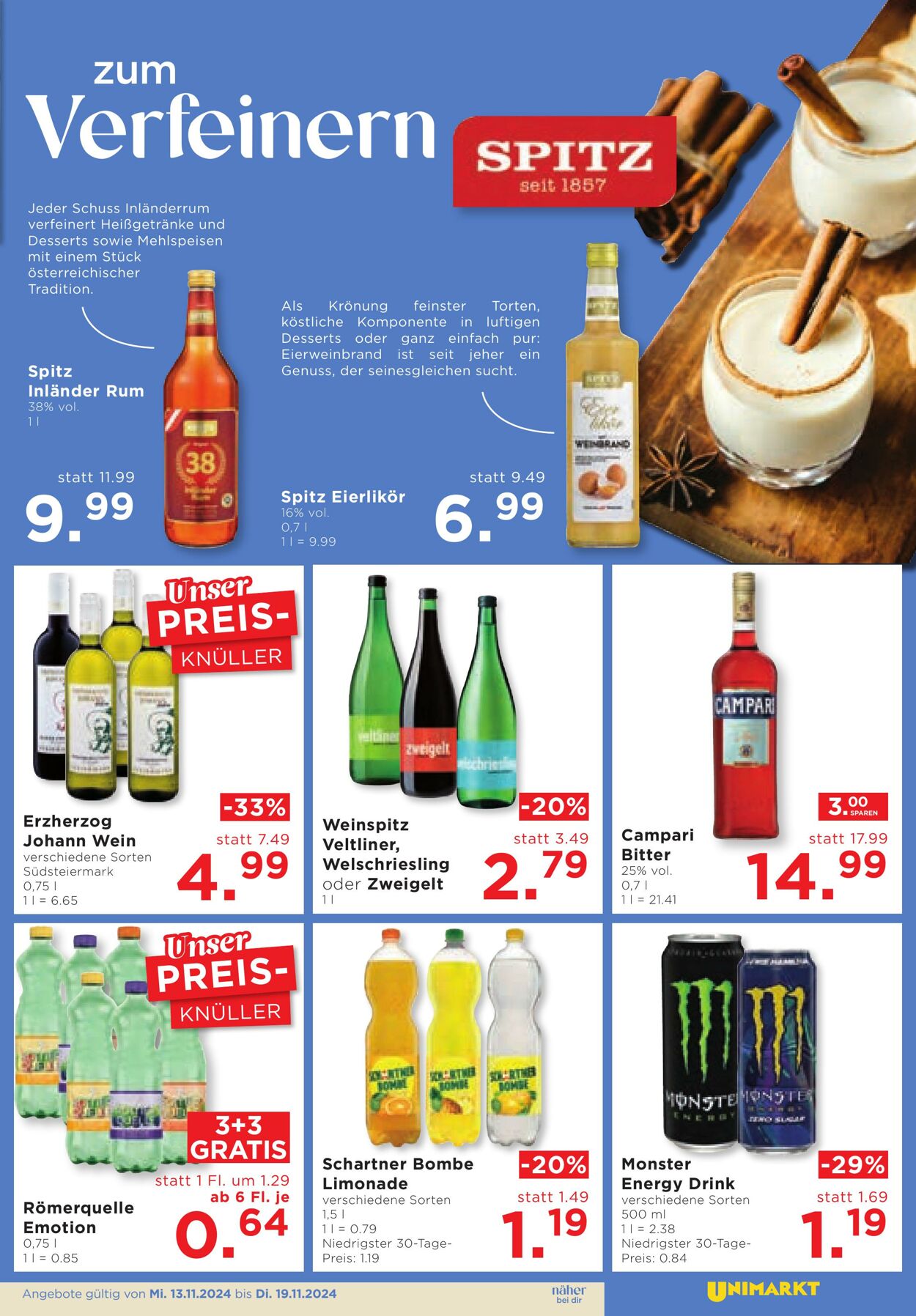 Prospekt Unimarkt 13.11.2024 - 19.11.2024