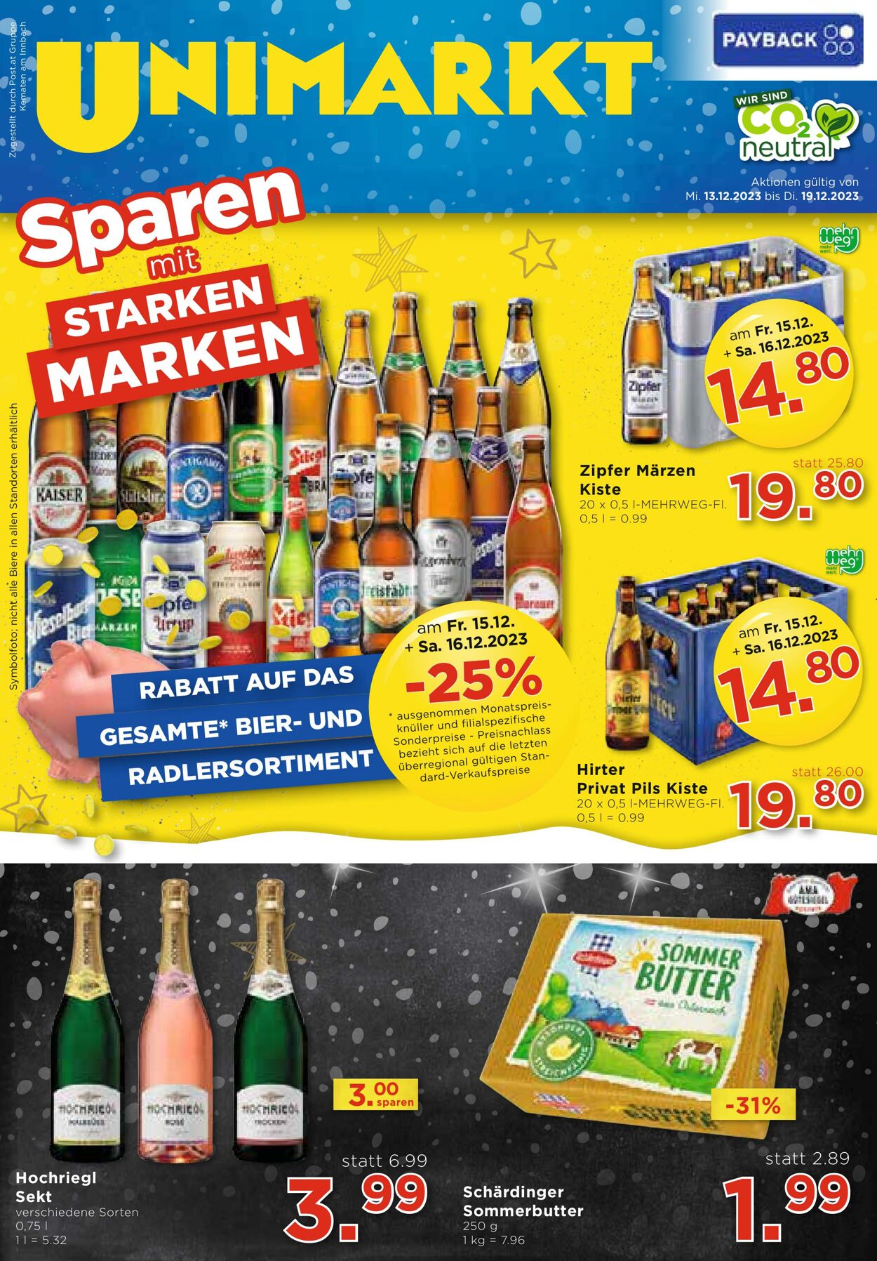 Prospekt Unimarkt 13.12.2023 - 19.12.2023