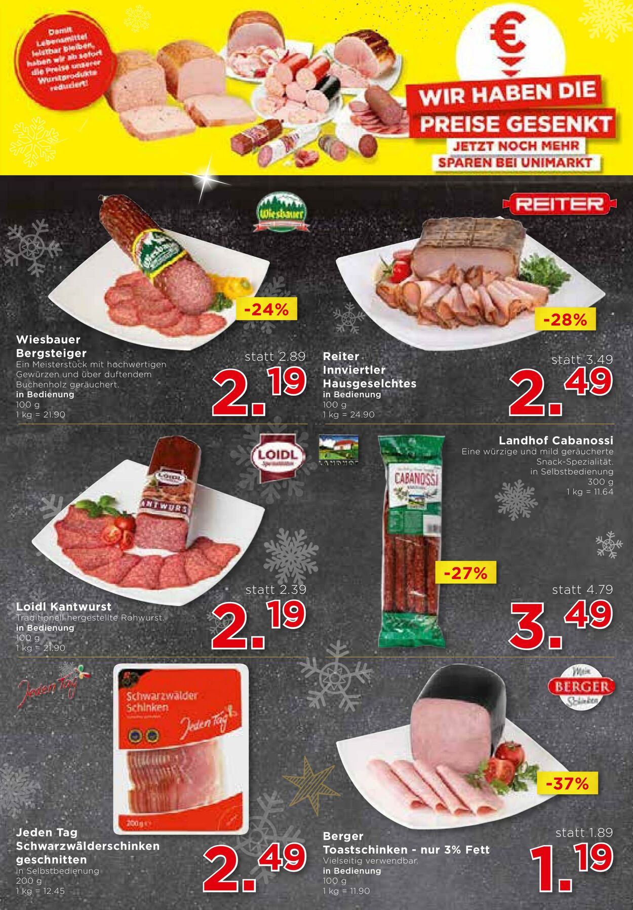 Prospekt Unimarkt 13.12.2023 - 19.12.2023