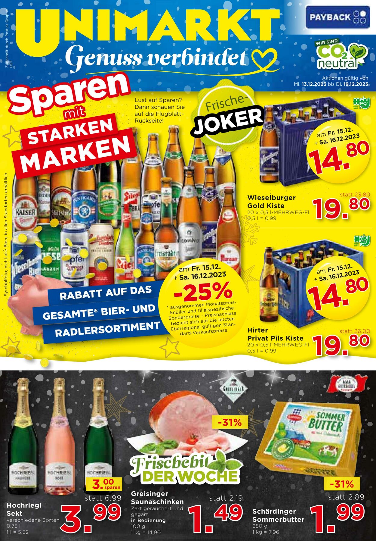 Prospekt Unimarkt 13.12.2023 - 19.12.2023