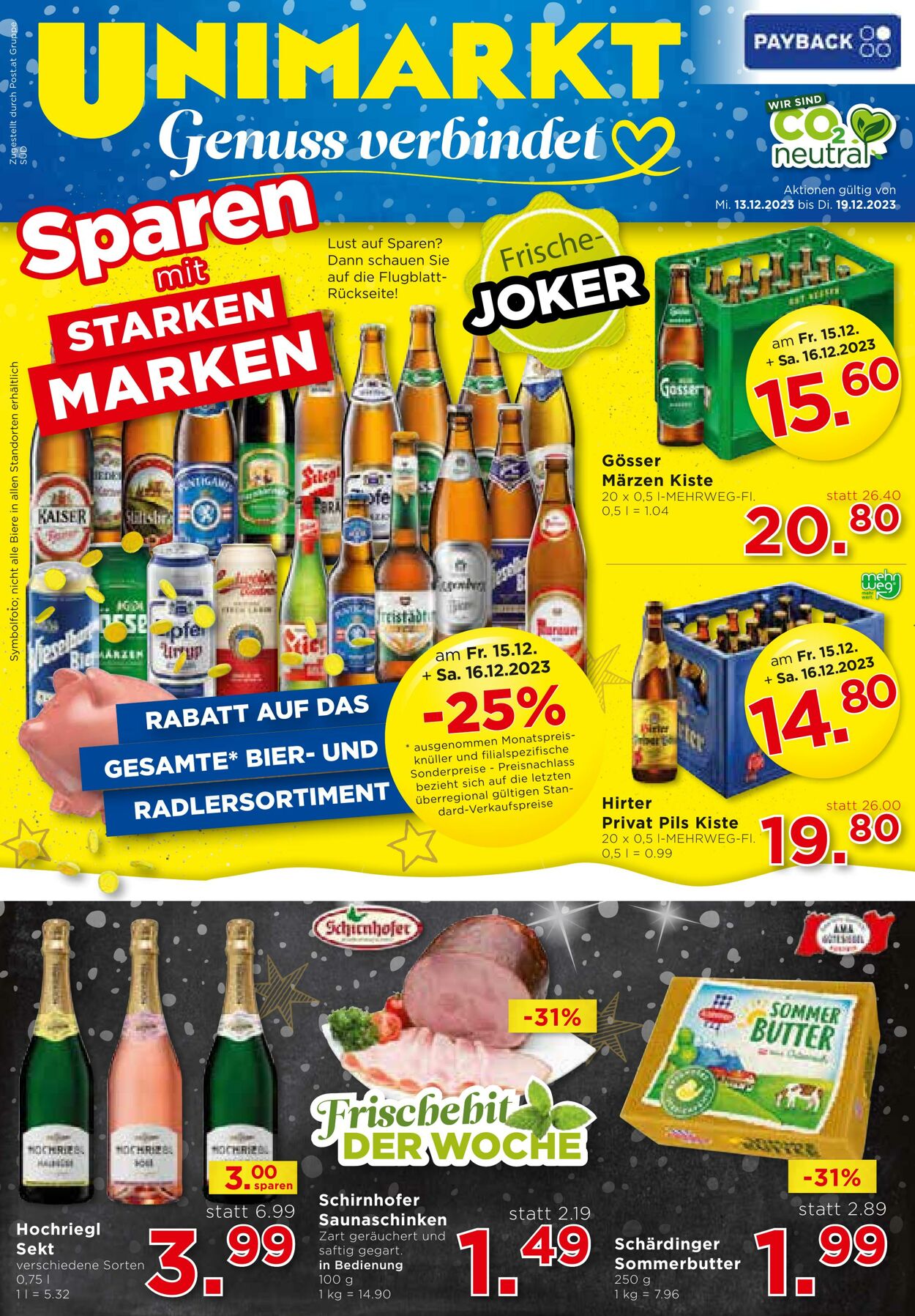 Prospekt Unimarkt 13.12.2023 - 19.12.2023