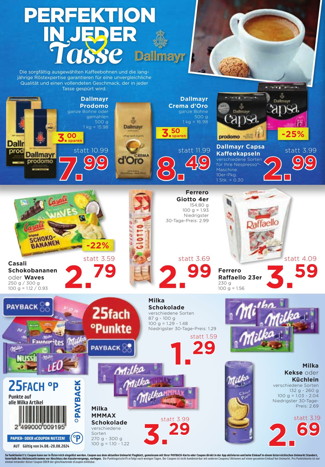 Prospekt Unimarkt 14.08.2024 - 20.08.2024