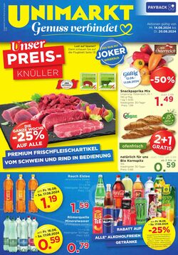 Prospekt Unimarkt 14.08.2024 - 20.08.2024