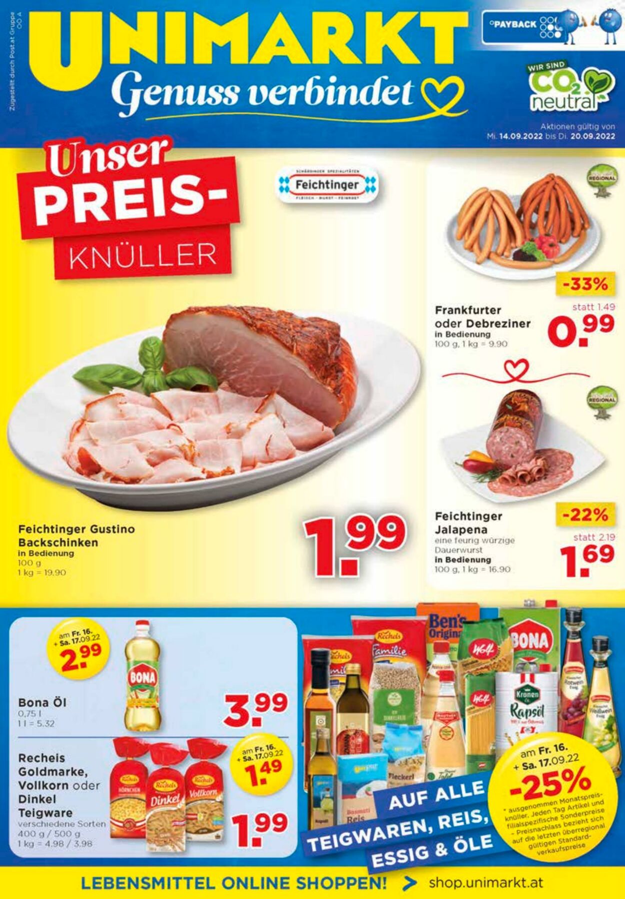 Prospekt Unimarkt 14.09.2022 - 20.09.2022