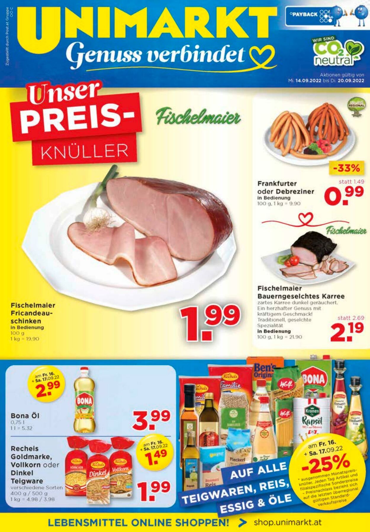 Prospekt Unimarkt 14.09.2022 - 20.09.2022