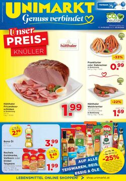 Prospekt Unimarkt 14.09.2022 - 20.09.2022