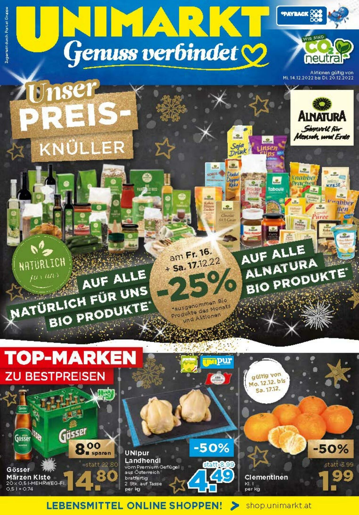 Prospekt Unimarkt 14.12.2022 - 20.12.2022