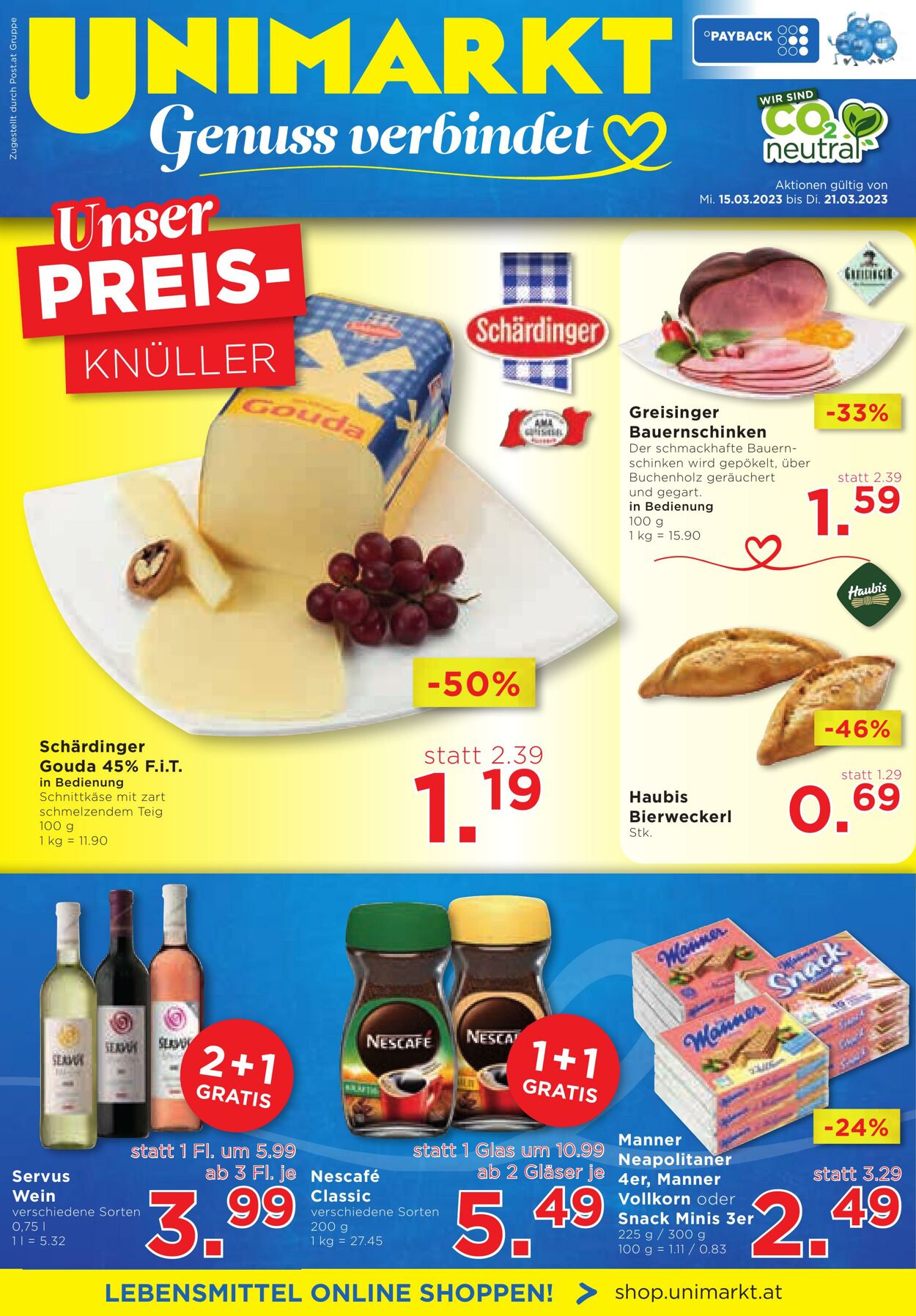 Prospekt Unimarkt 15.03.2023 - 21.03.2023