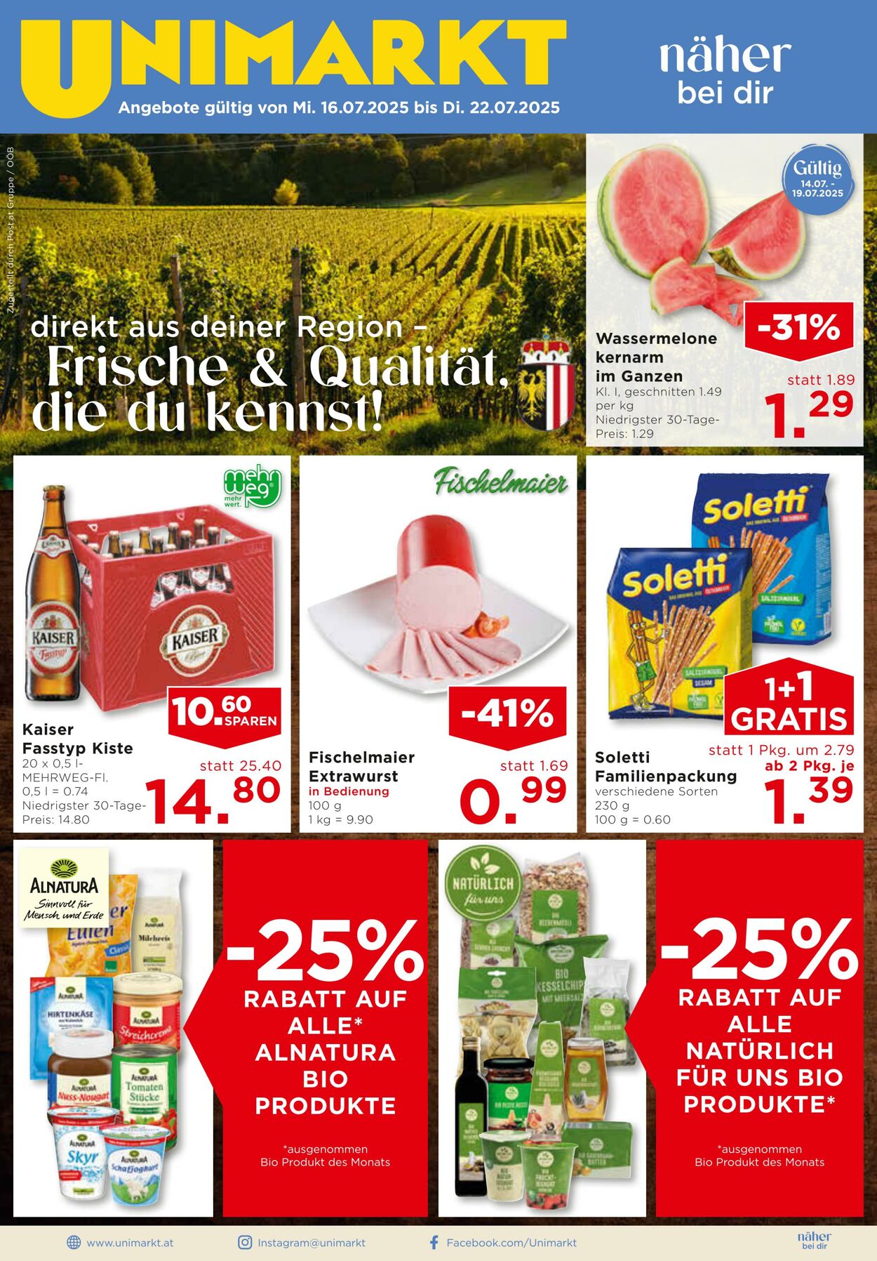 Prospekt Unimarkt 16.07.2025 - 22.07.2025